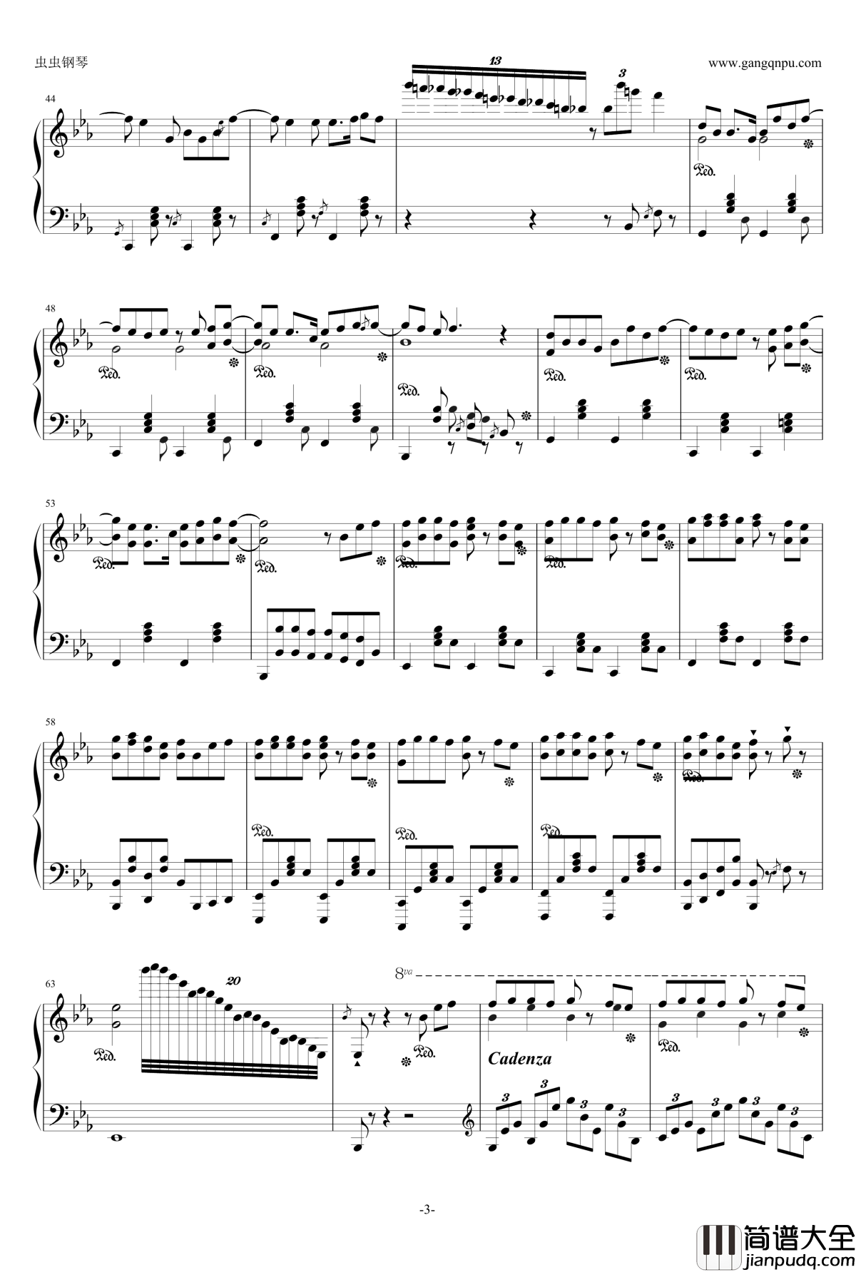 吵架歌钢琴谱_华丽炫技版_汪苏泷