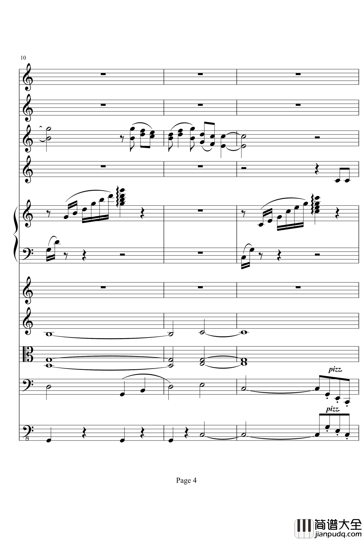 向往夏日钢琴谱_钢琴与乐队_项道荣