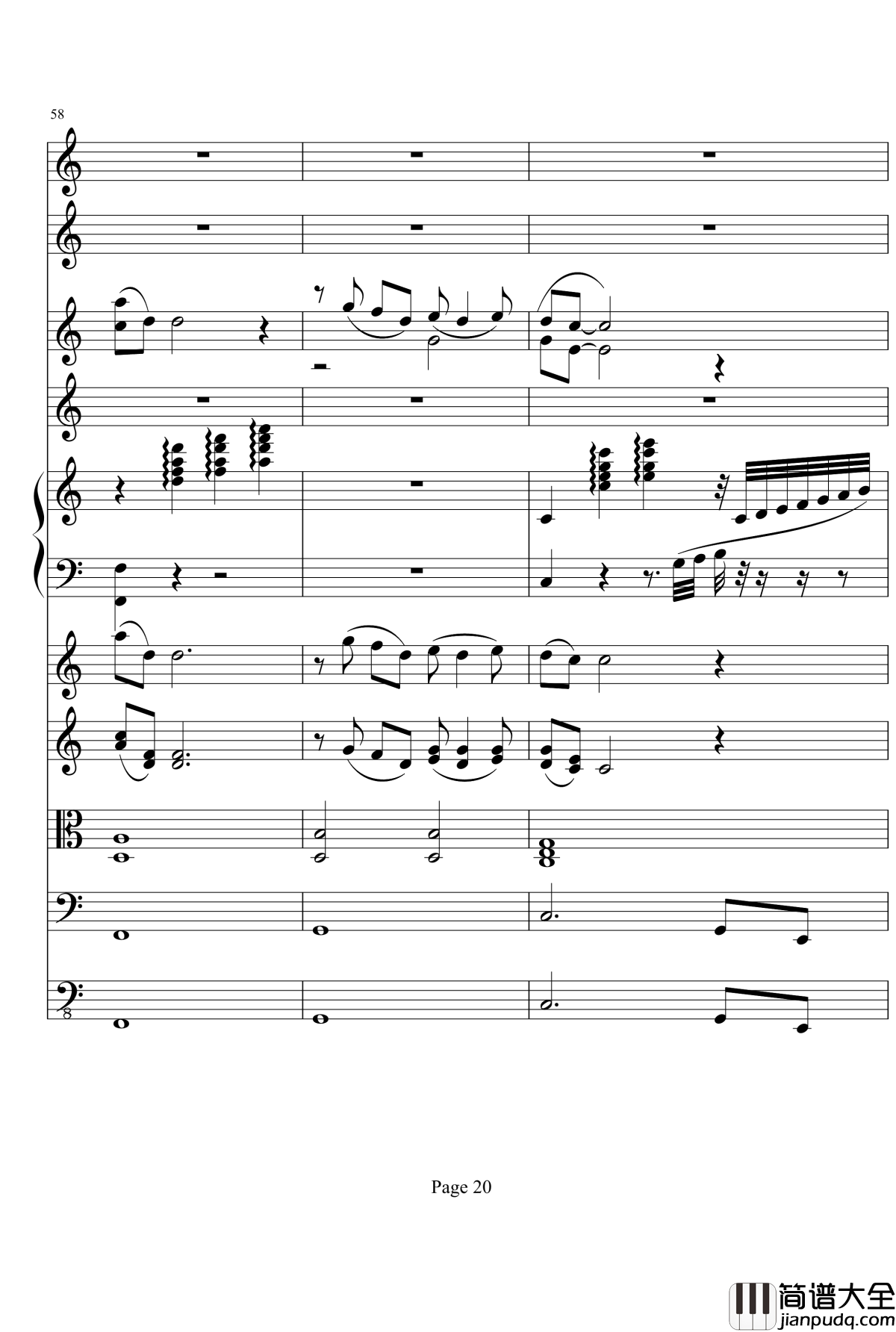 向往夏日钢琴谱_钢琴与乐队_项道荣