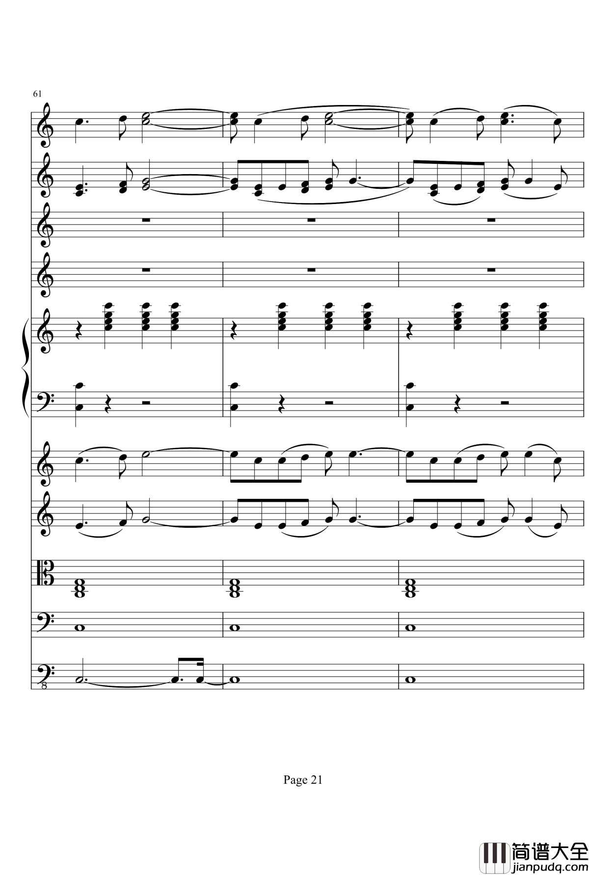 向往夏日钢琴谱_钢琴与乐队_项道荣