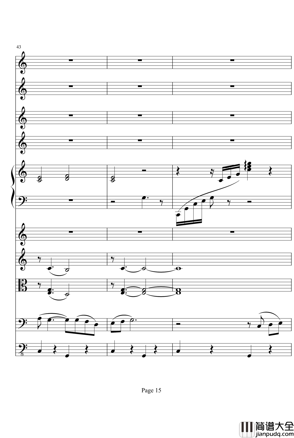 向往夏日钢琴谱_钢琴与乐队_项道荣