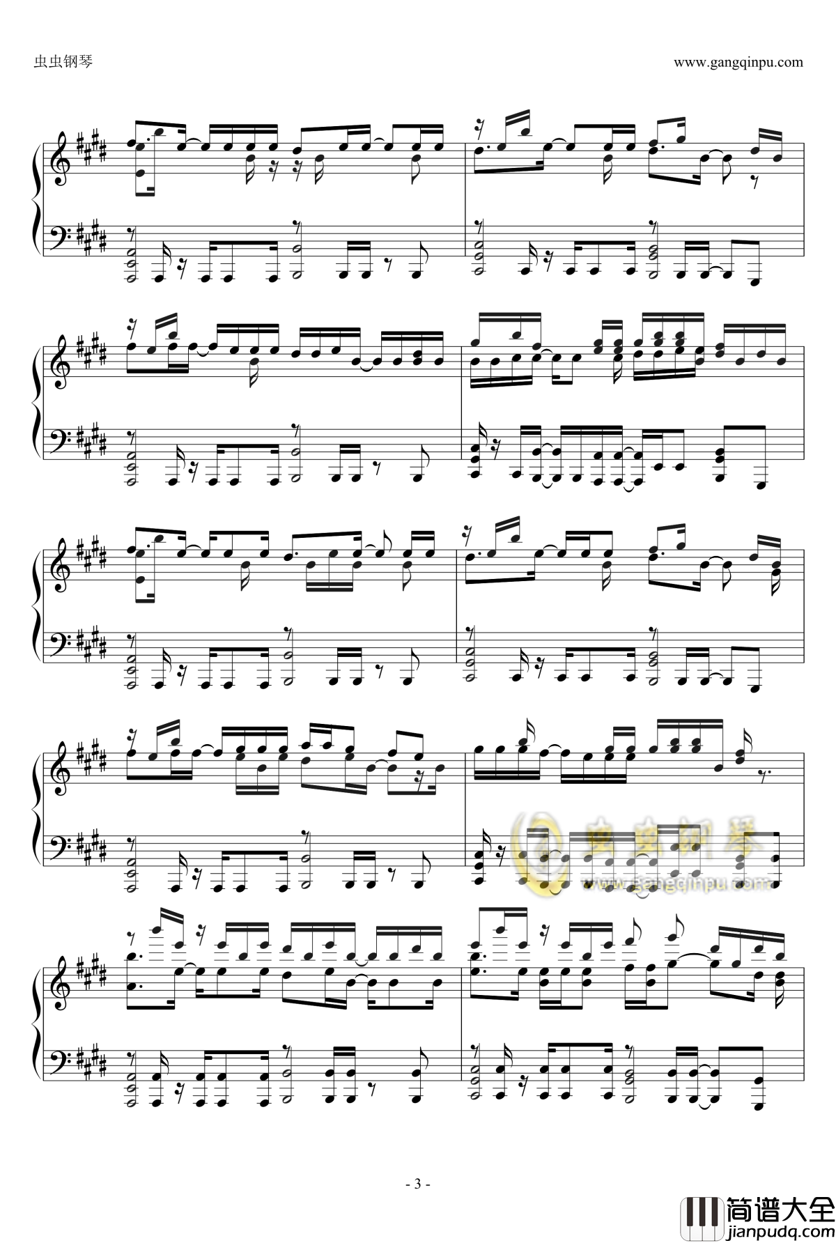 轻飘飘钢琴谱_牧野由依