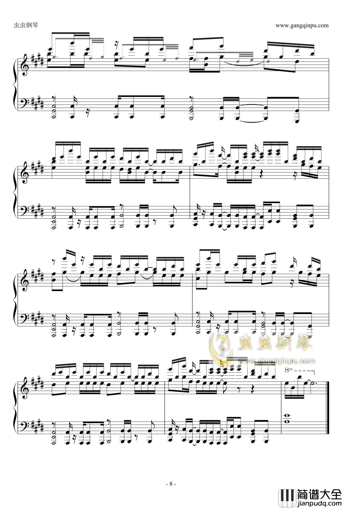 轻飘飘钢琴谱_牧野由依