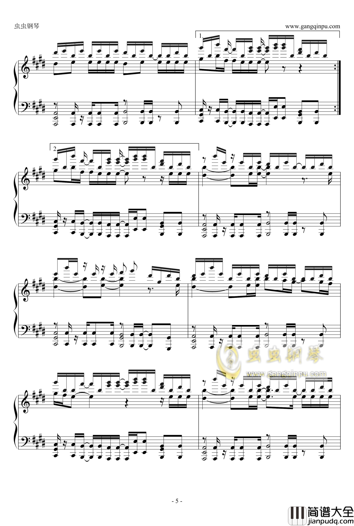 轻飘飘钢琴谱_牧野由依