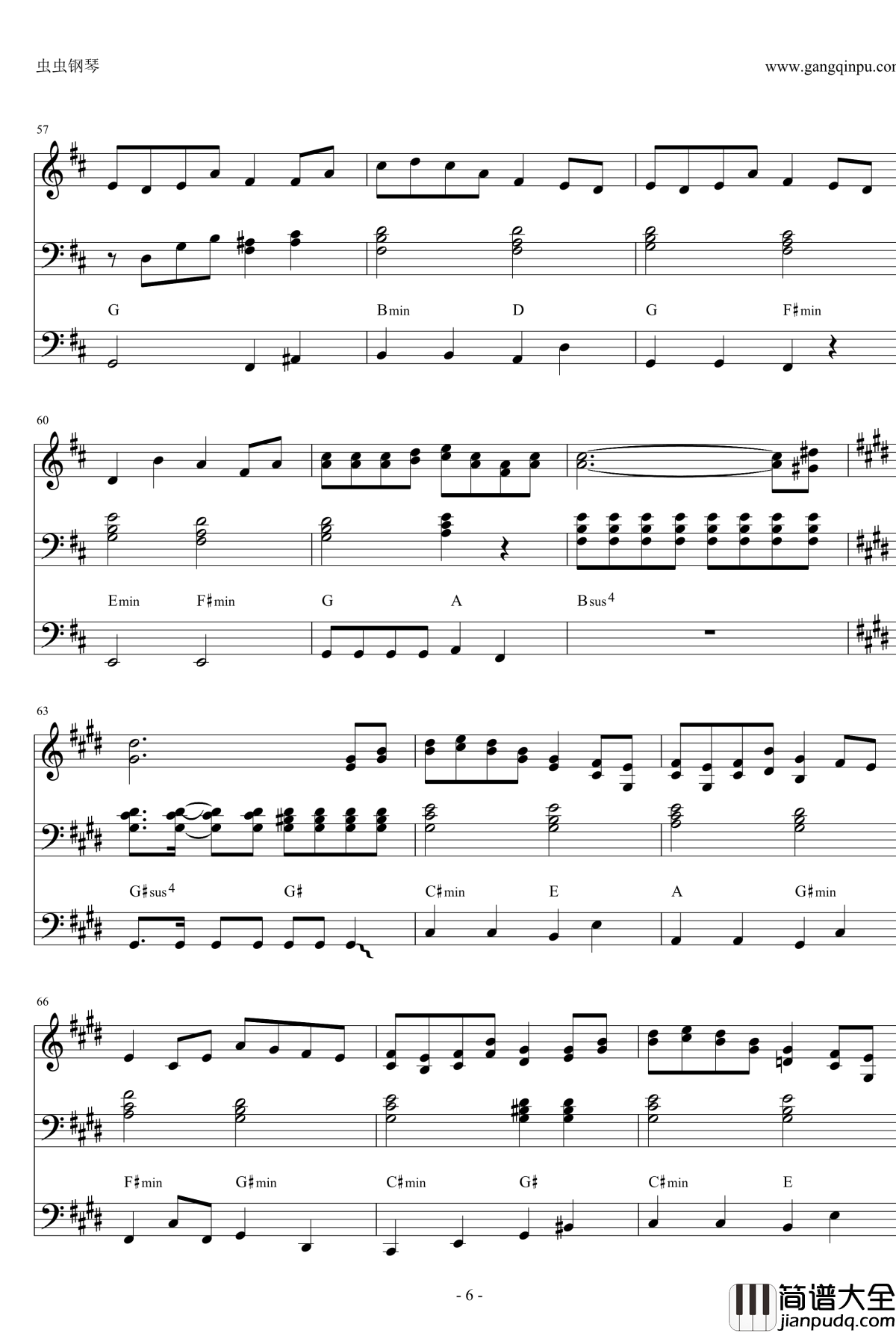 深海少女钢琴谱_初音未来