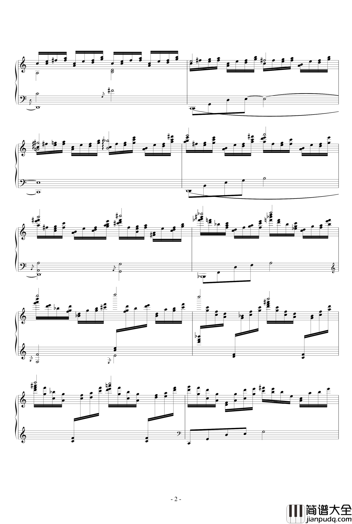 冥想集钢琴谱_修改_升c小调