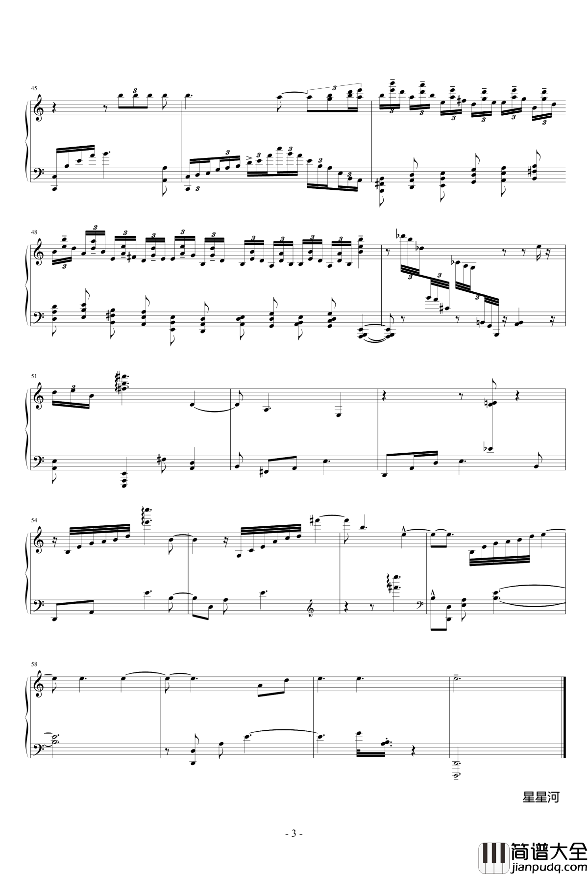 冥想集钢琴谱_修改_升c小调