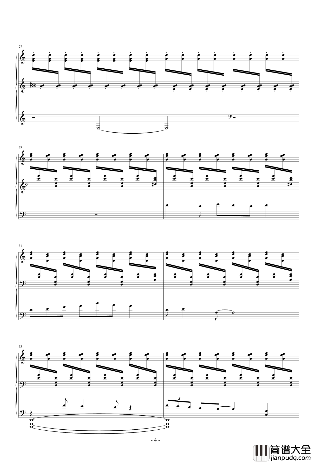 冥想集钢琴谱_修改_升c小调