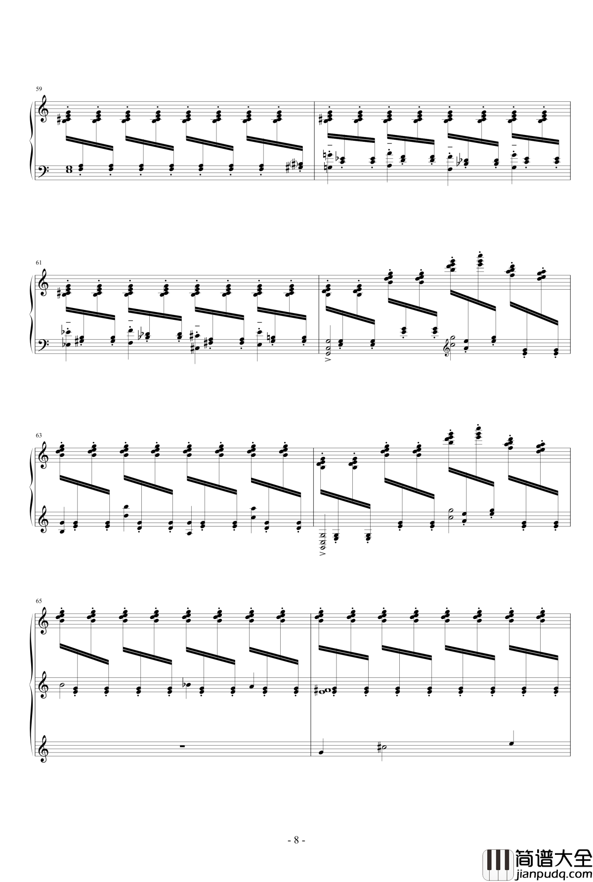 冥想集钢琴谱_修改_升c小调