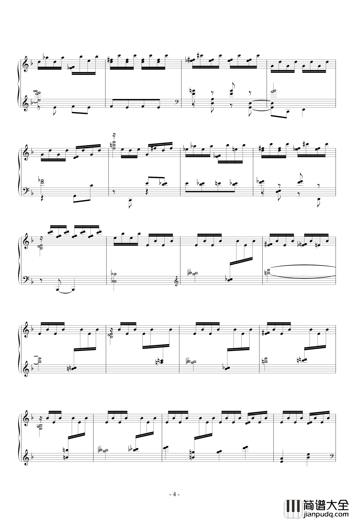 冥想集钢琴谱_修改_升c小调