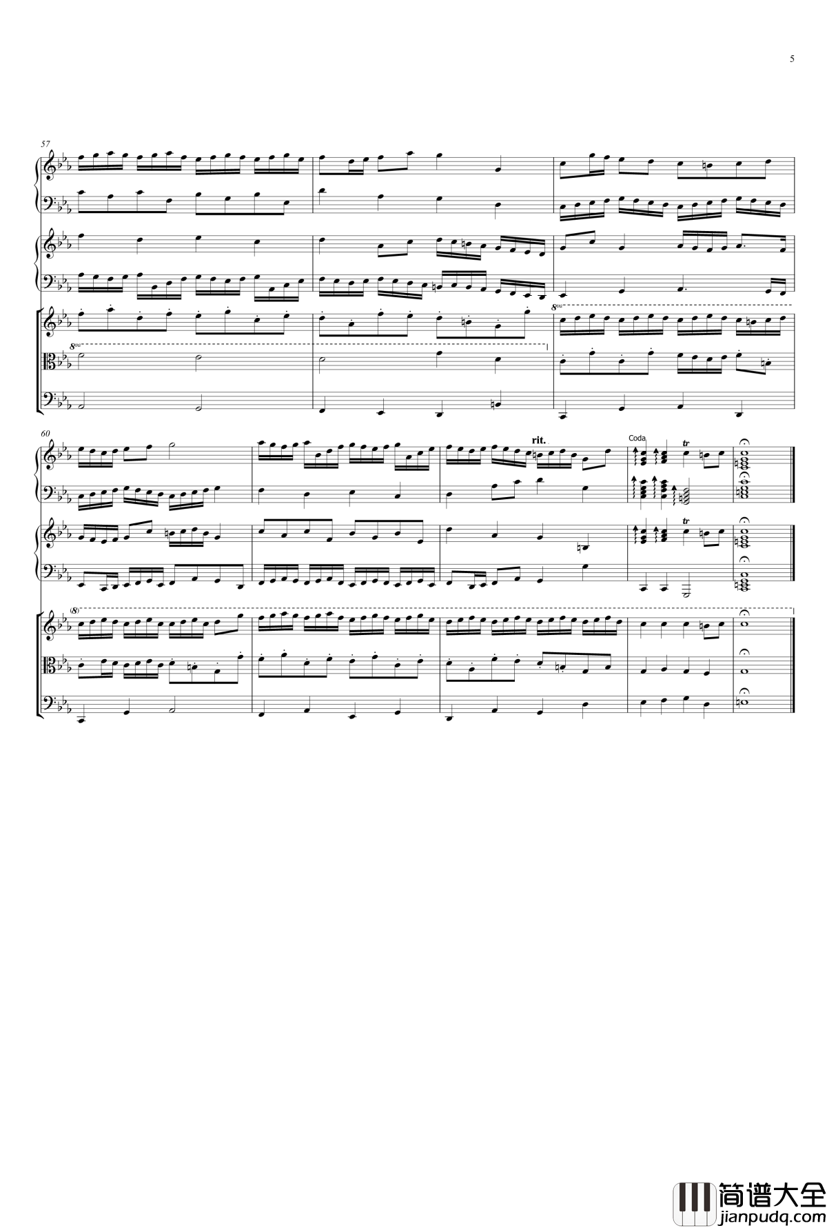 C小调双重赋格钢琴谱_beornotbe