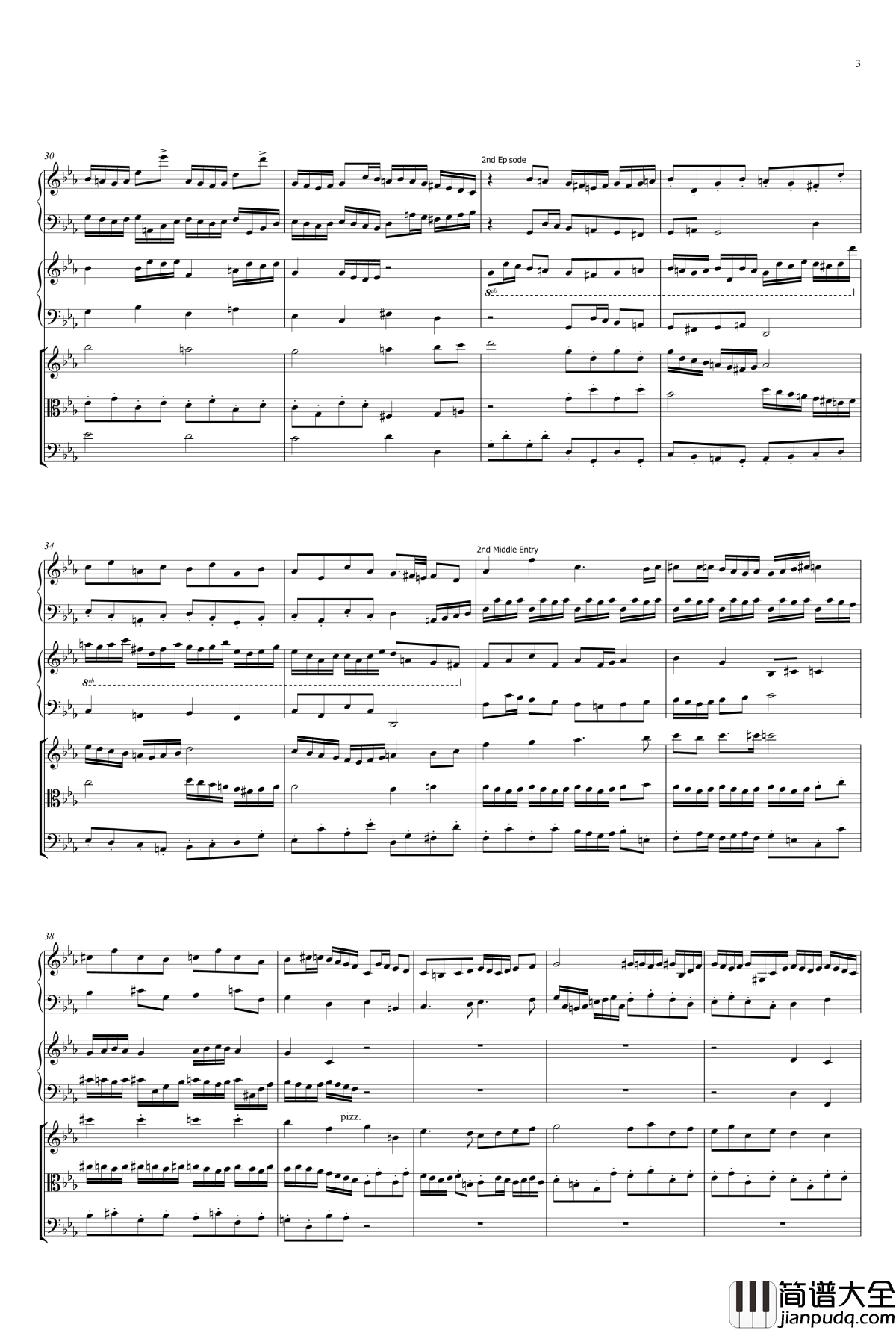 C小调双重赋格钢琴谱_beornotbe