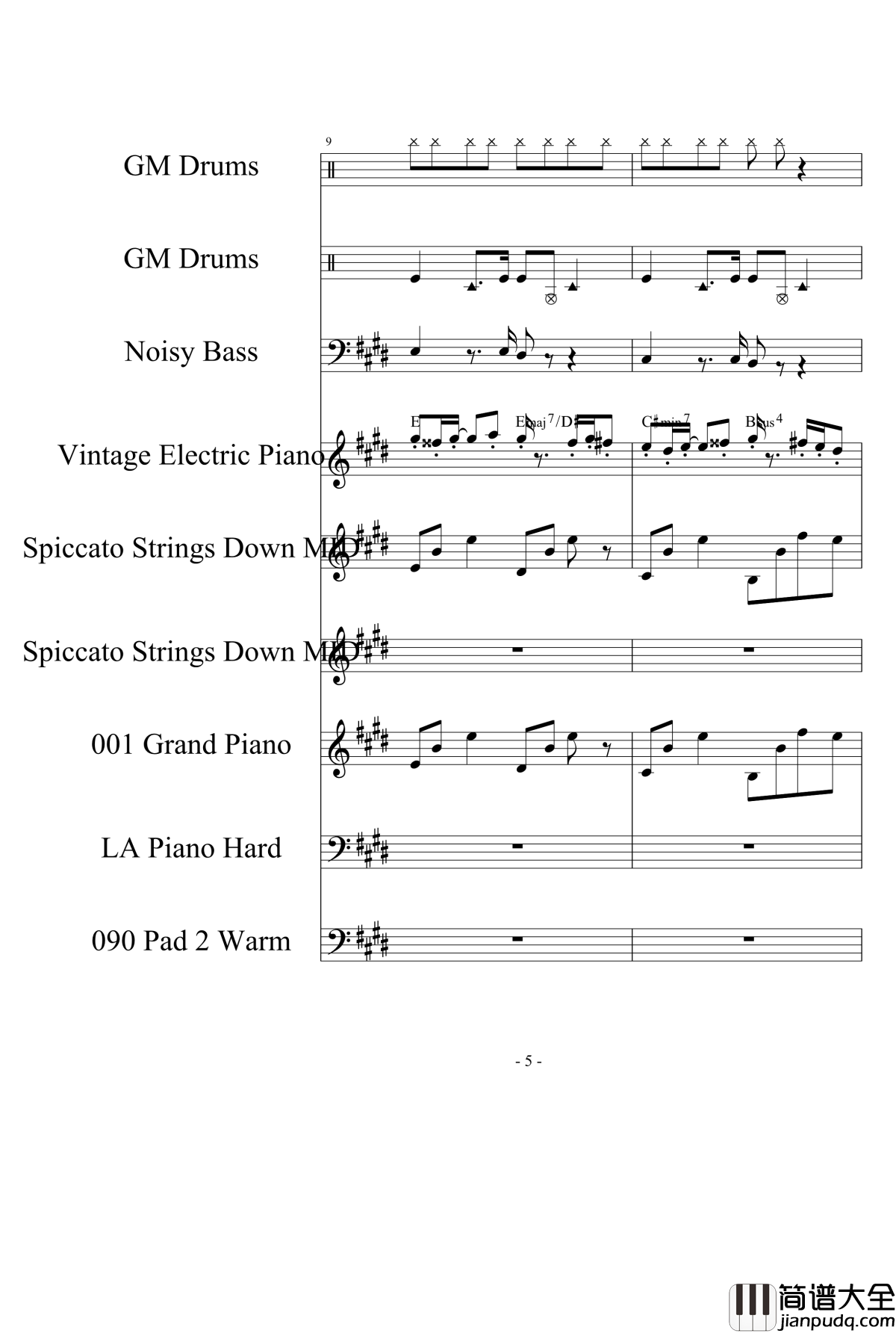 Happy_Mid钢琴谱_Autumn_Day_1154105477