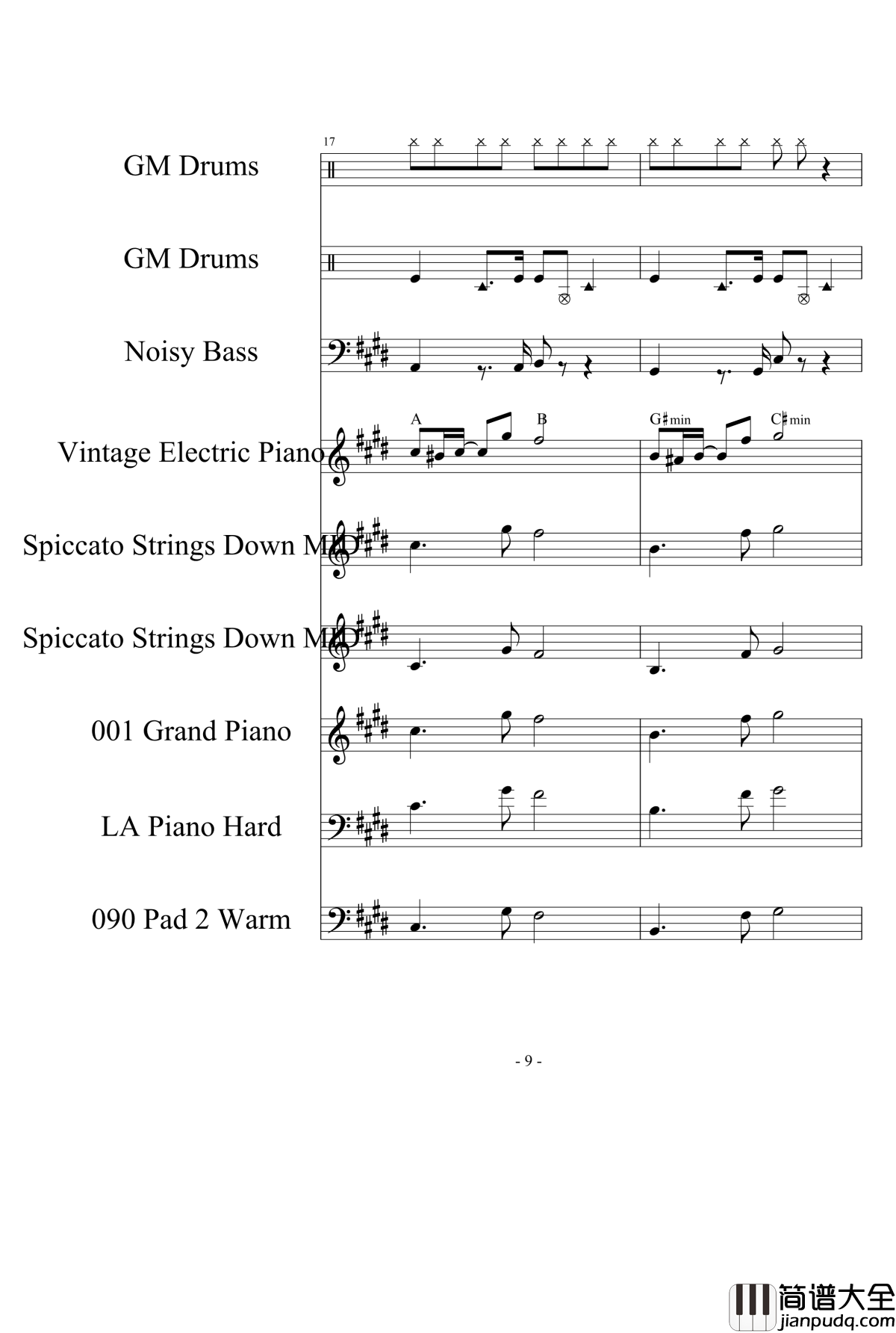 Happy_Mid钢琴谱_Autumn_Day_1154105477