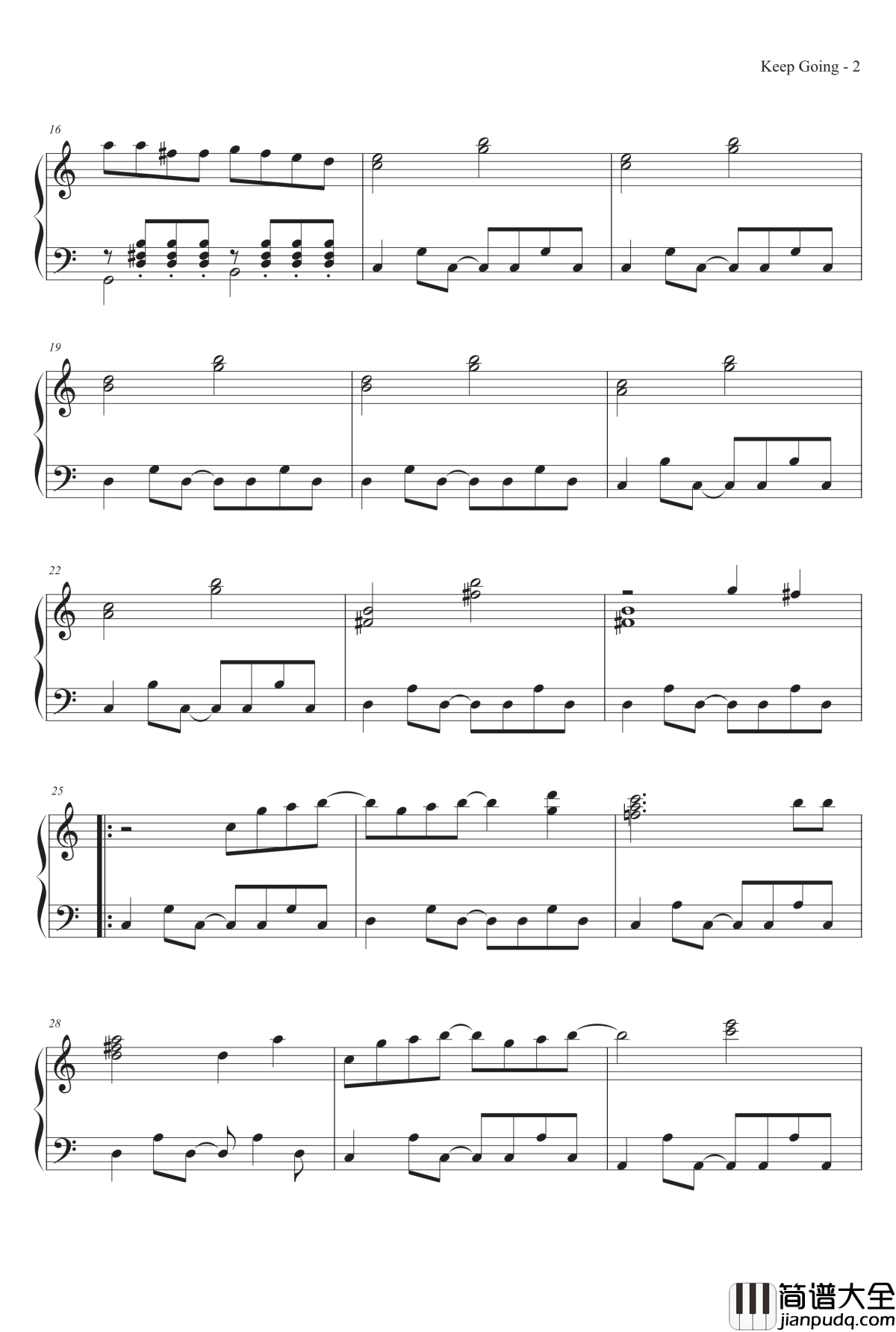 一路风景钢琴谱_MrSHUM