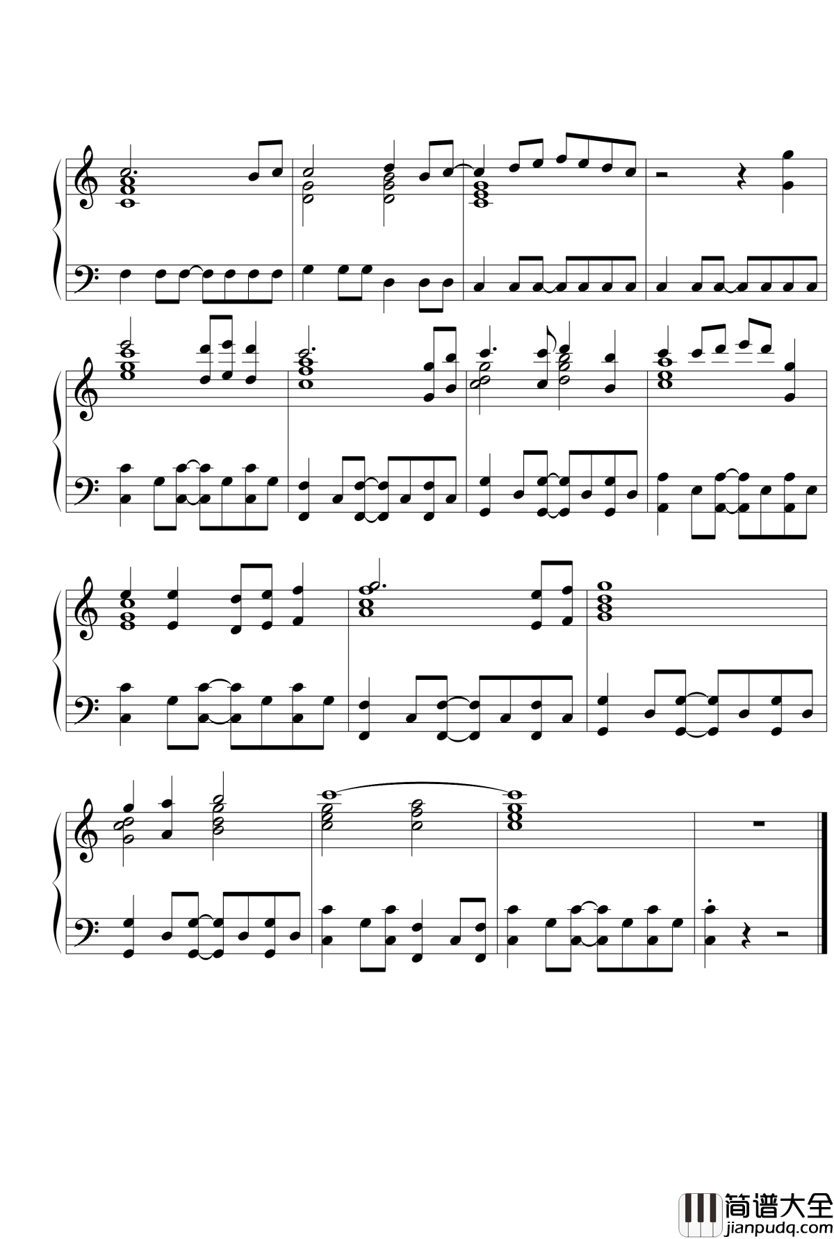 模拟人生3主题曲钢琴谱_模拟人生