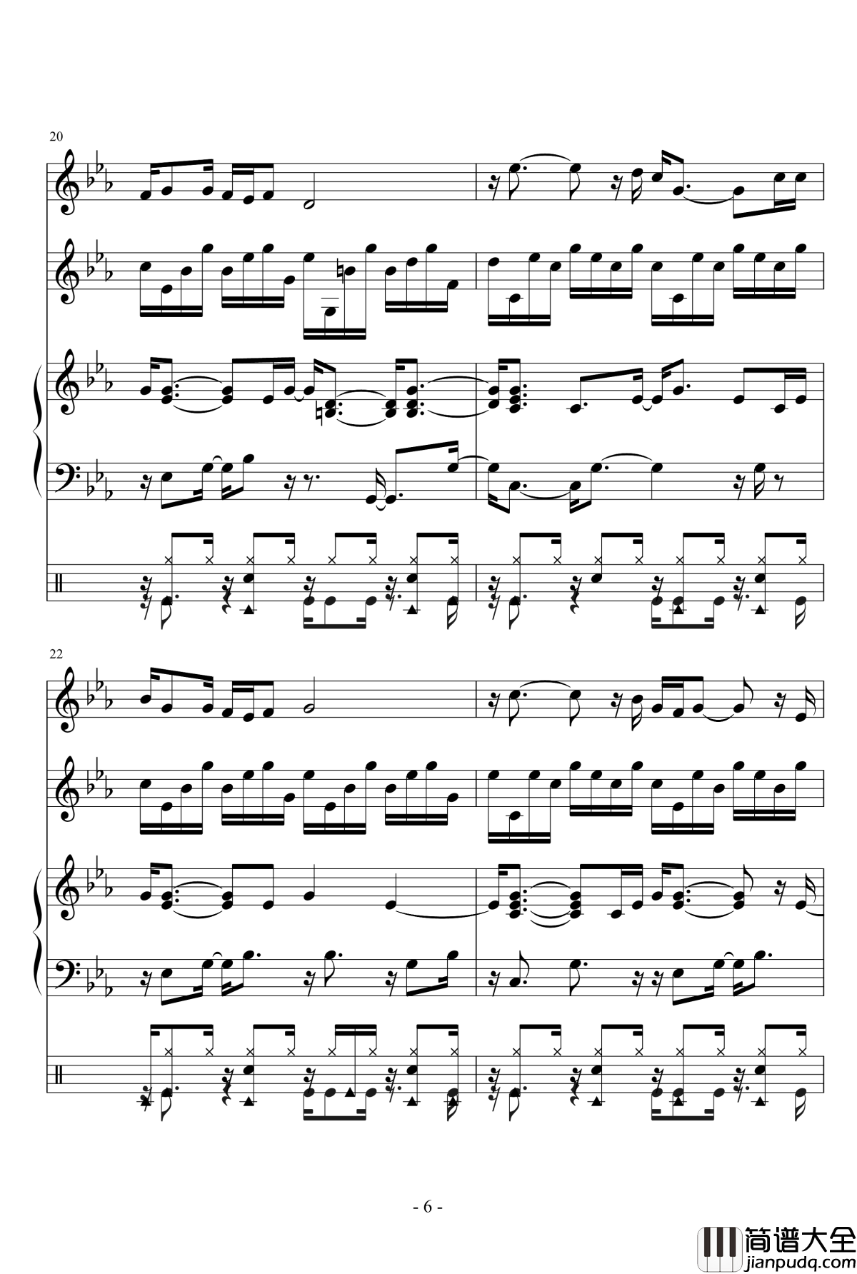 你的样子钢琴谱_罗大佑