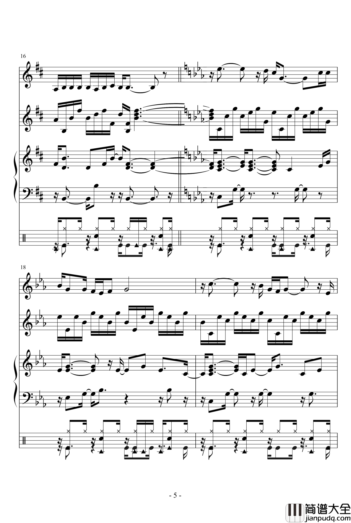 你的样子钢琴谱_罗大佑