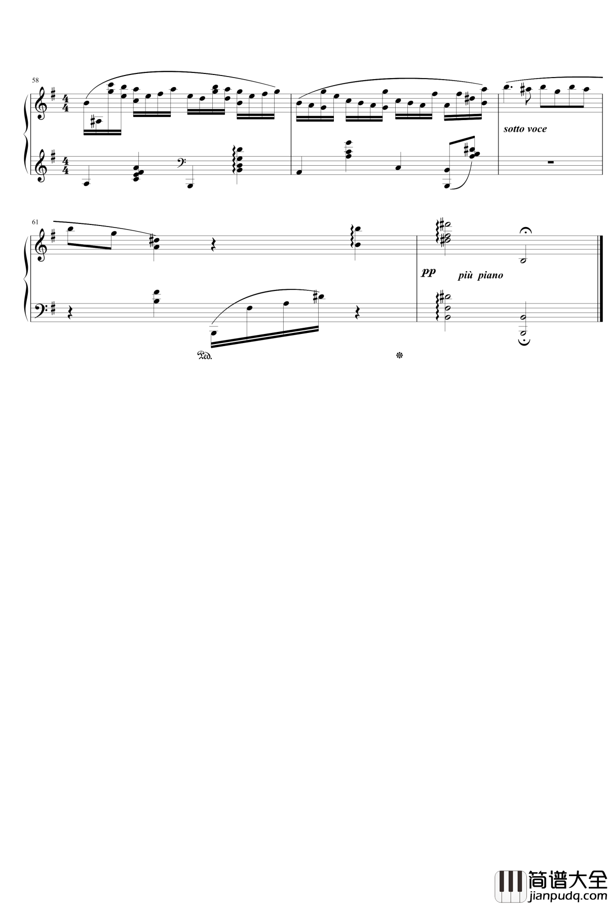 e小调夜曲钢琴谱_nyride