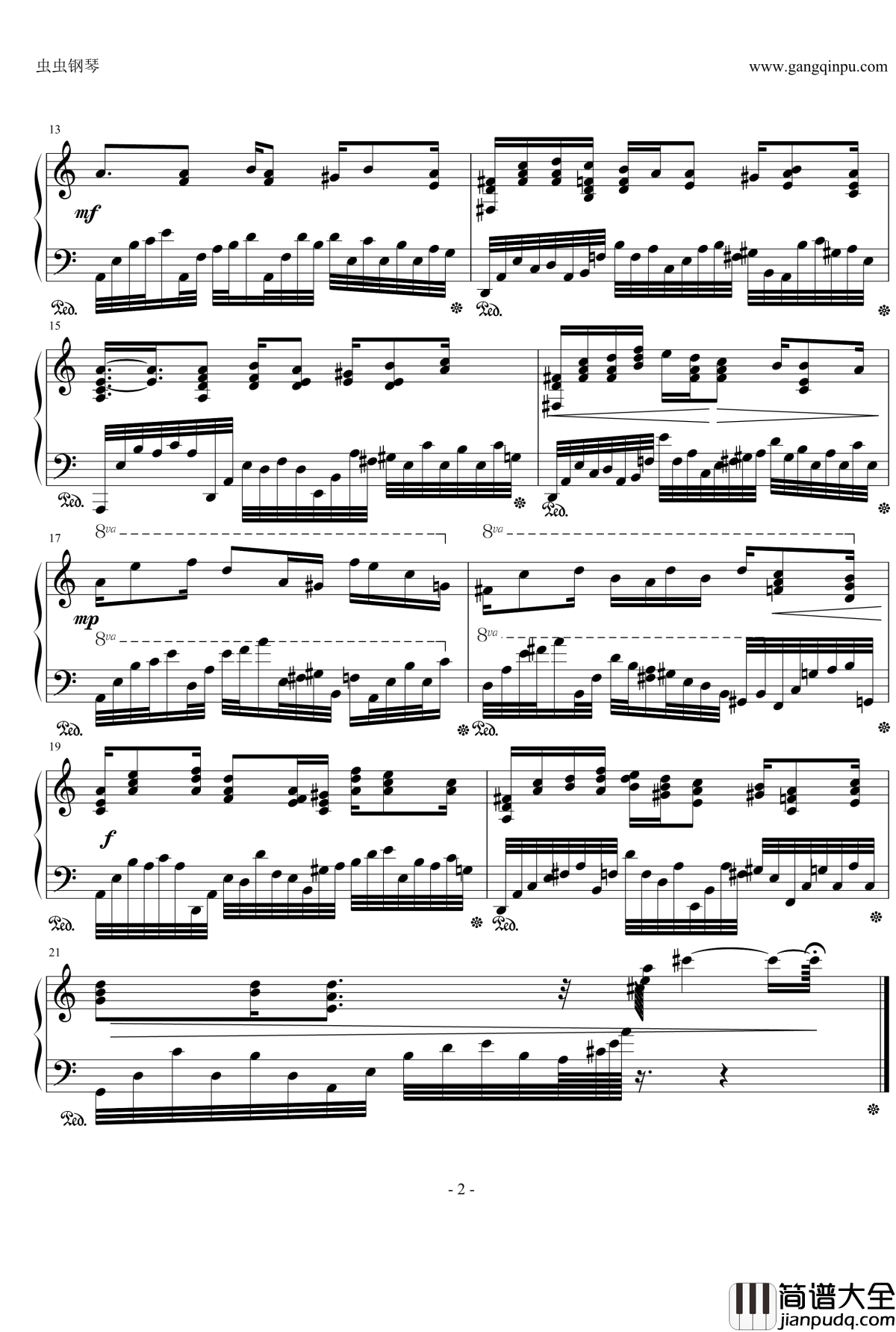 Total_Result钢琴谱_鬼泣3_Devil_May_Cry3