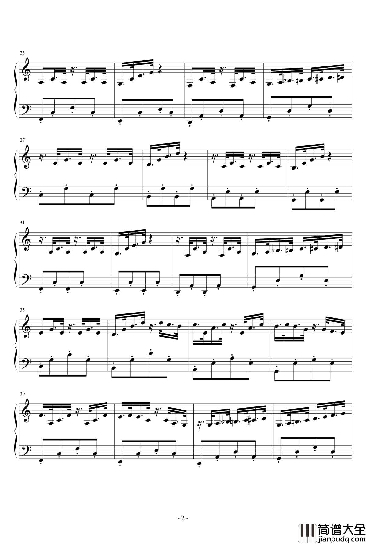 快乐的雨滴钢琴谱_指尖的ゝ温柔