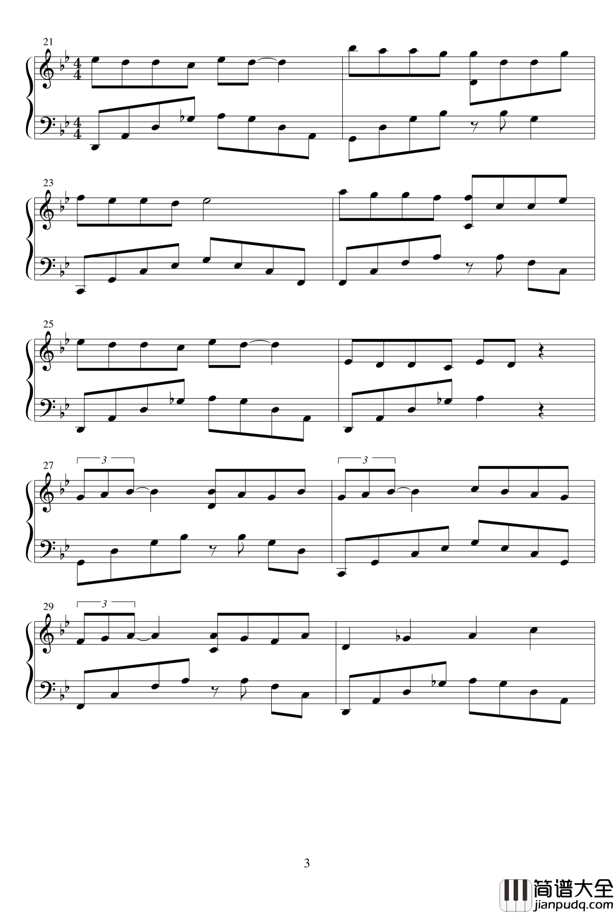 怀念亲爱的奶奶钢琴谱_笑笑emily