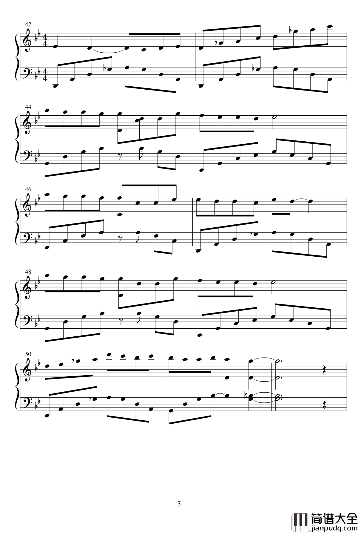 怀念亲爱的奶奶钢琴谱_笑笑emily