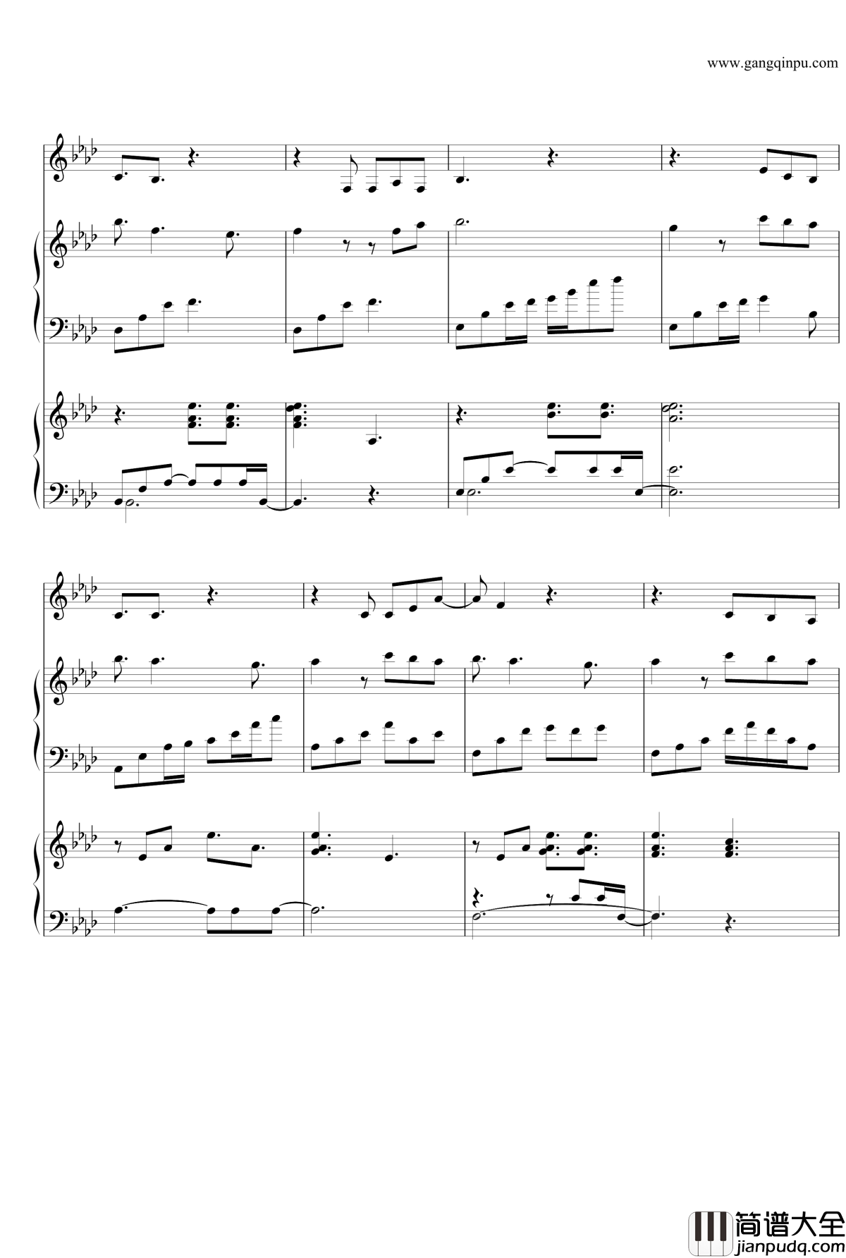 夏夜汪峰钢琴谱_Dr_Hope