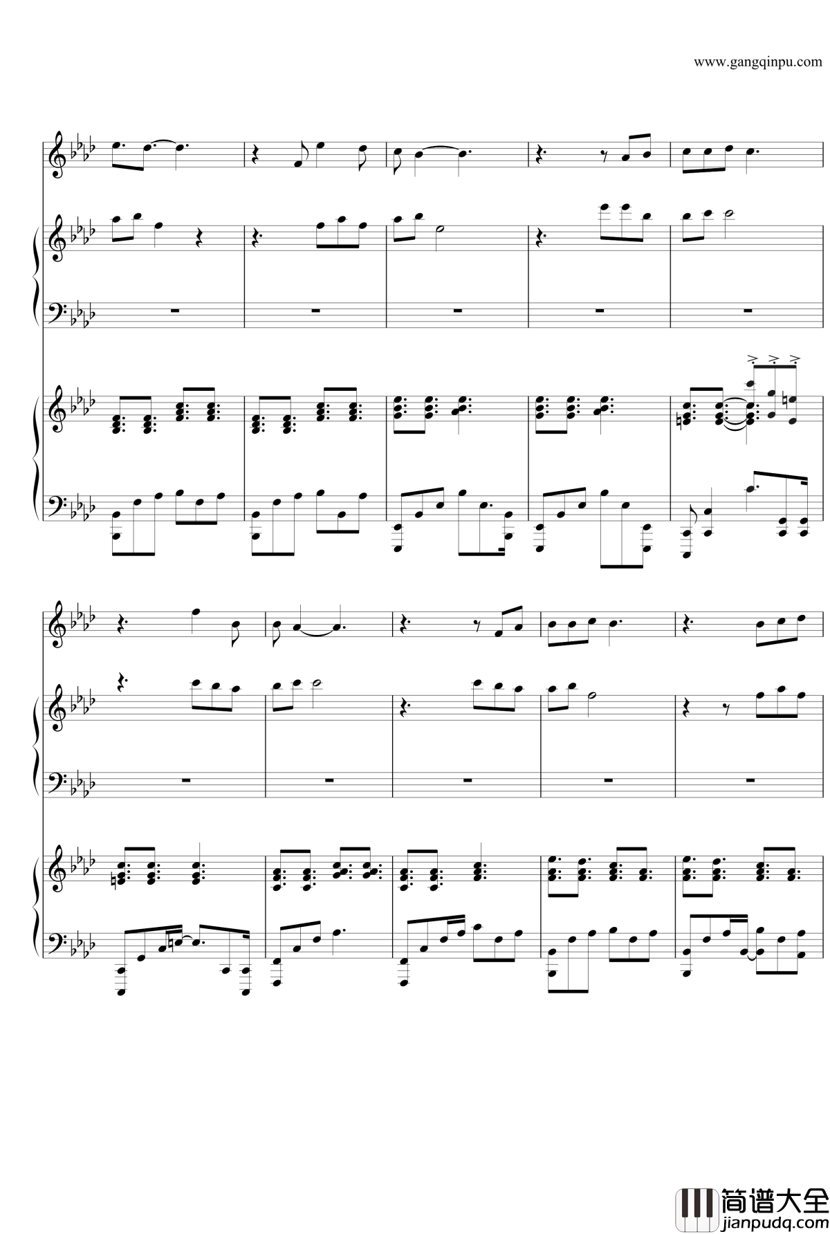 夏夜汪峰钢琴谱_Dr_Hope