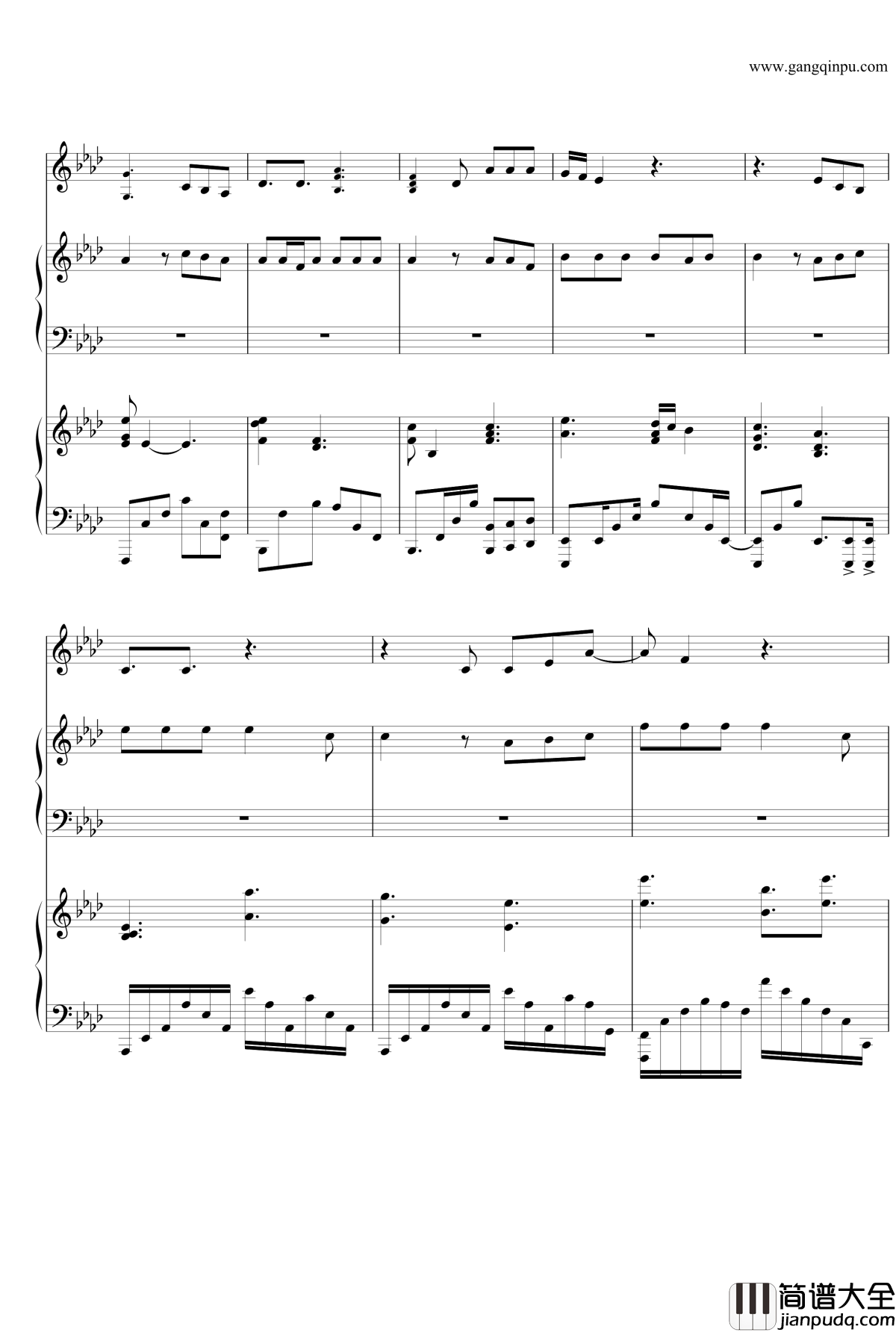 夏夜汪峰钢琴谱_Dr_Hope