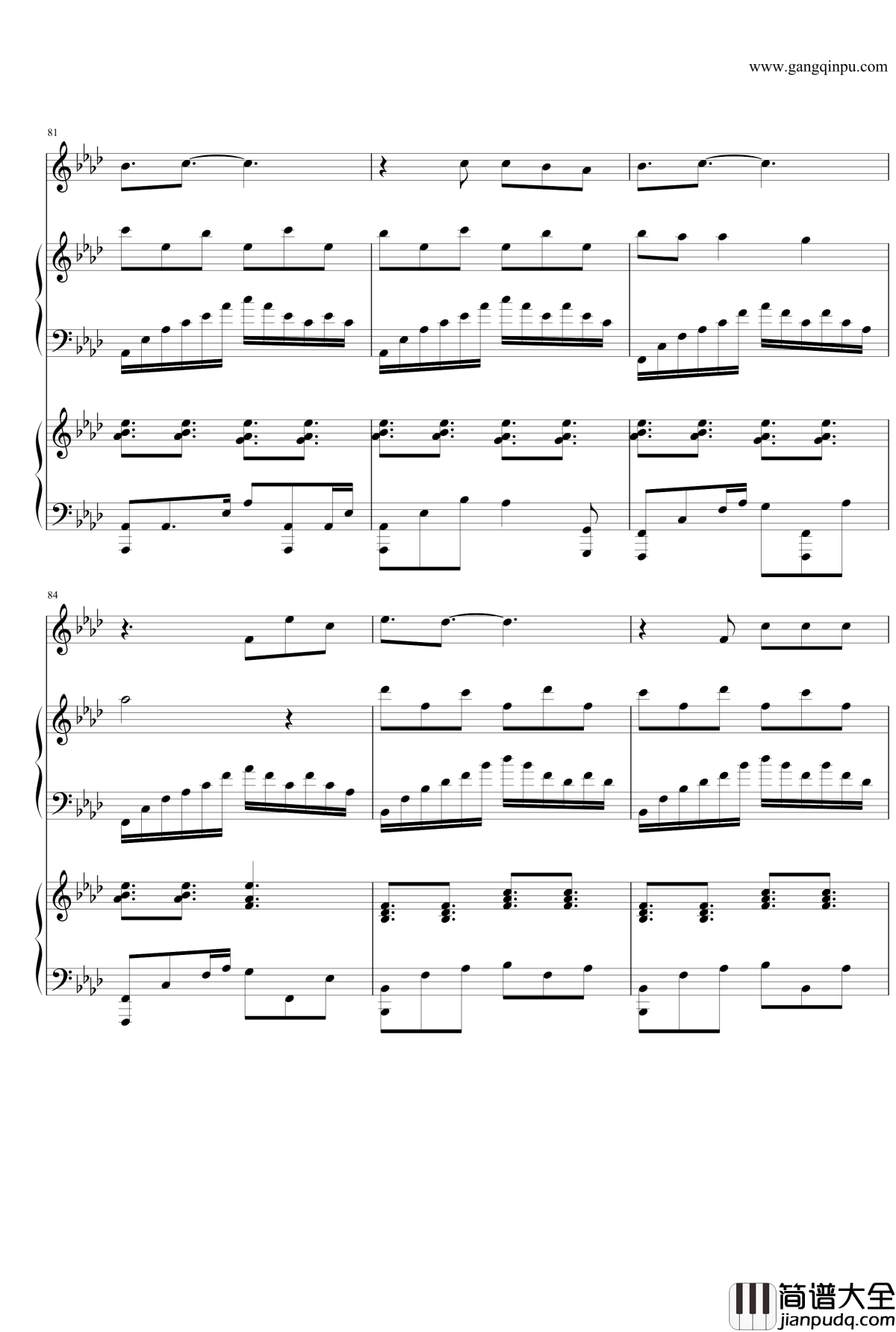 夏夜汪峰钢琴谱_Dr_Hope