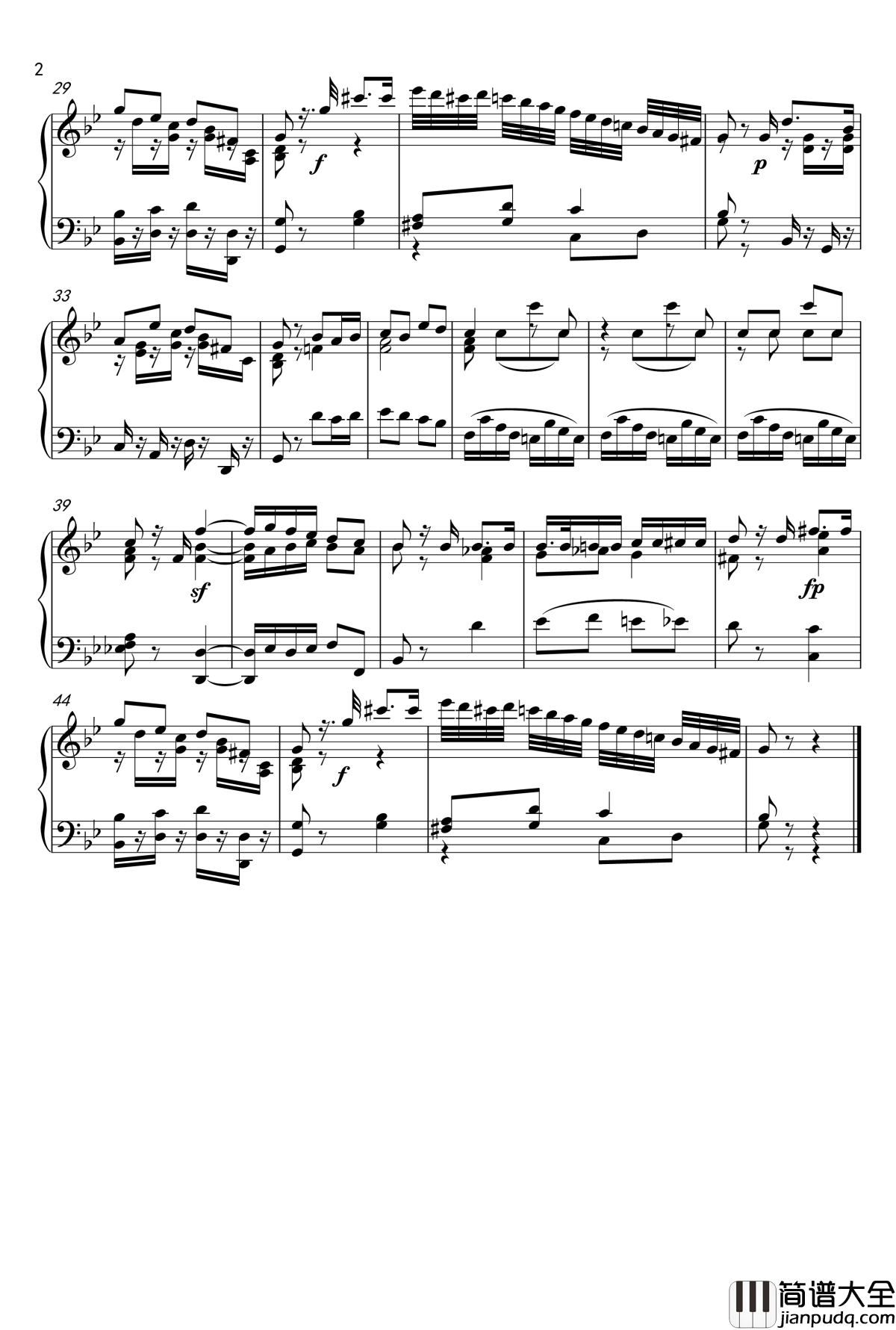 Der_Zauberer钢琴谱_Mozart_莫扎特