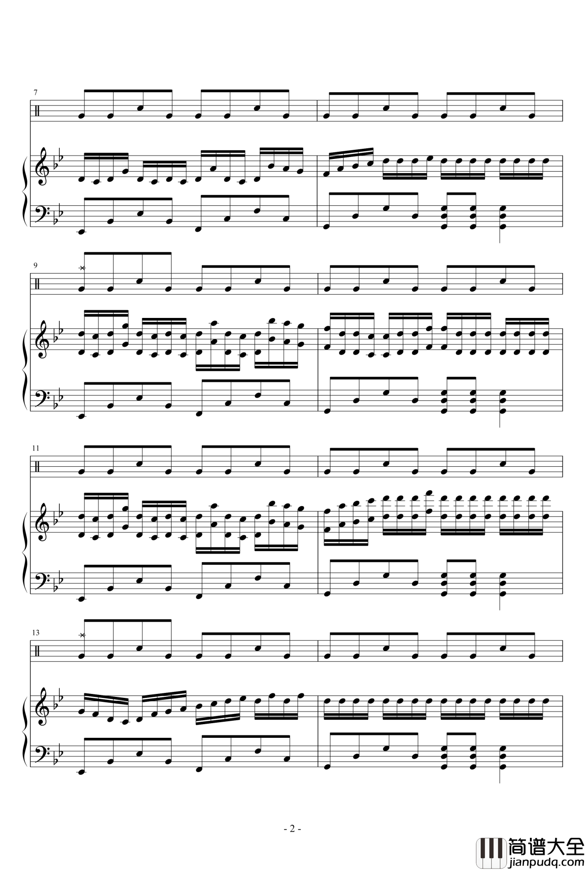 海的克罗地亚奏鸣曲钢琴谱_瑜乐星