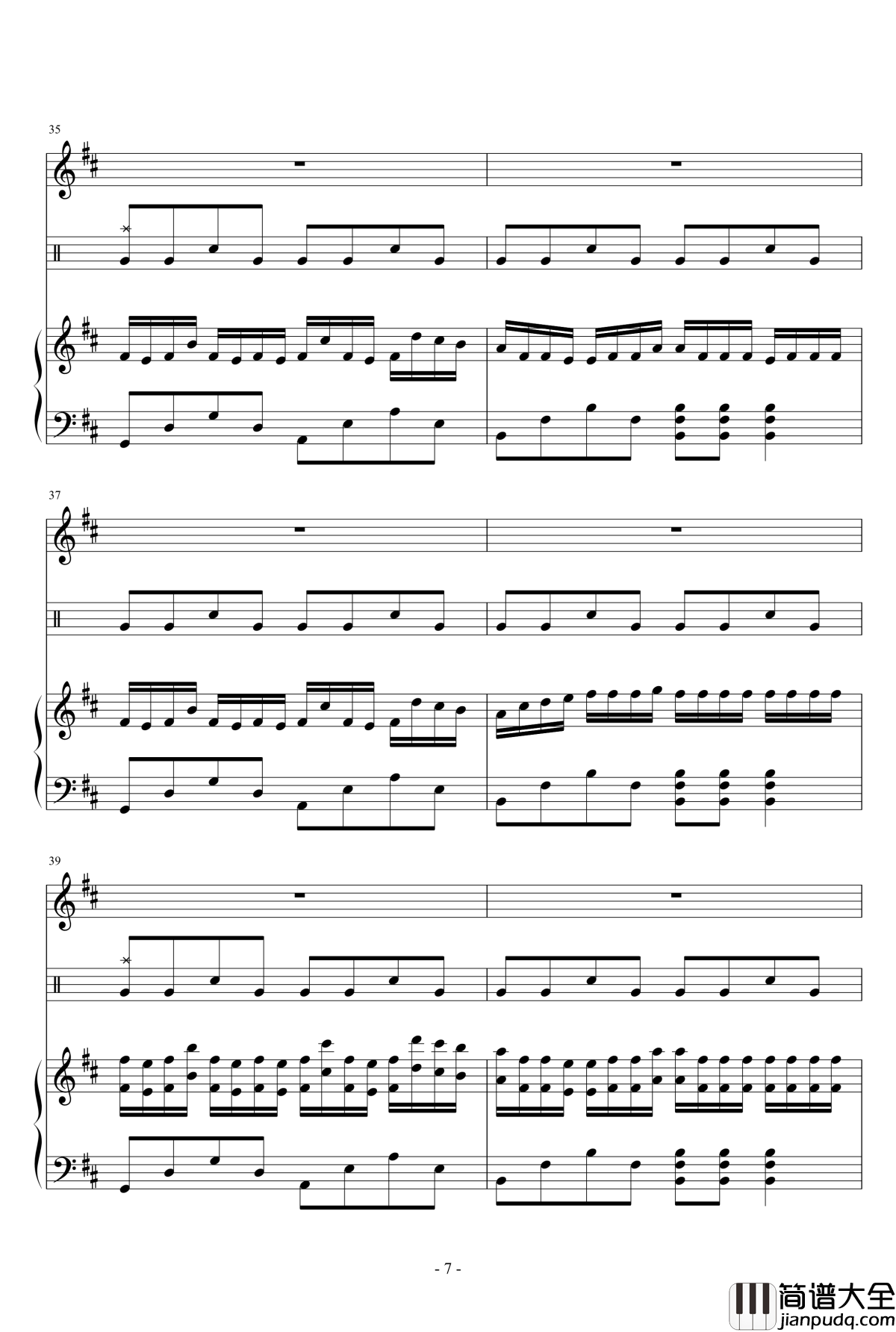 海的克罗地亚奏鸣曲钢琴谱_瑜乐星