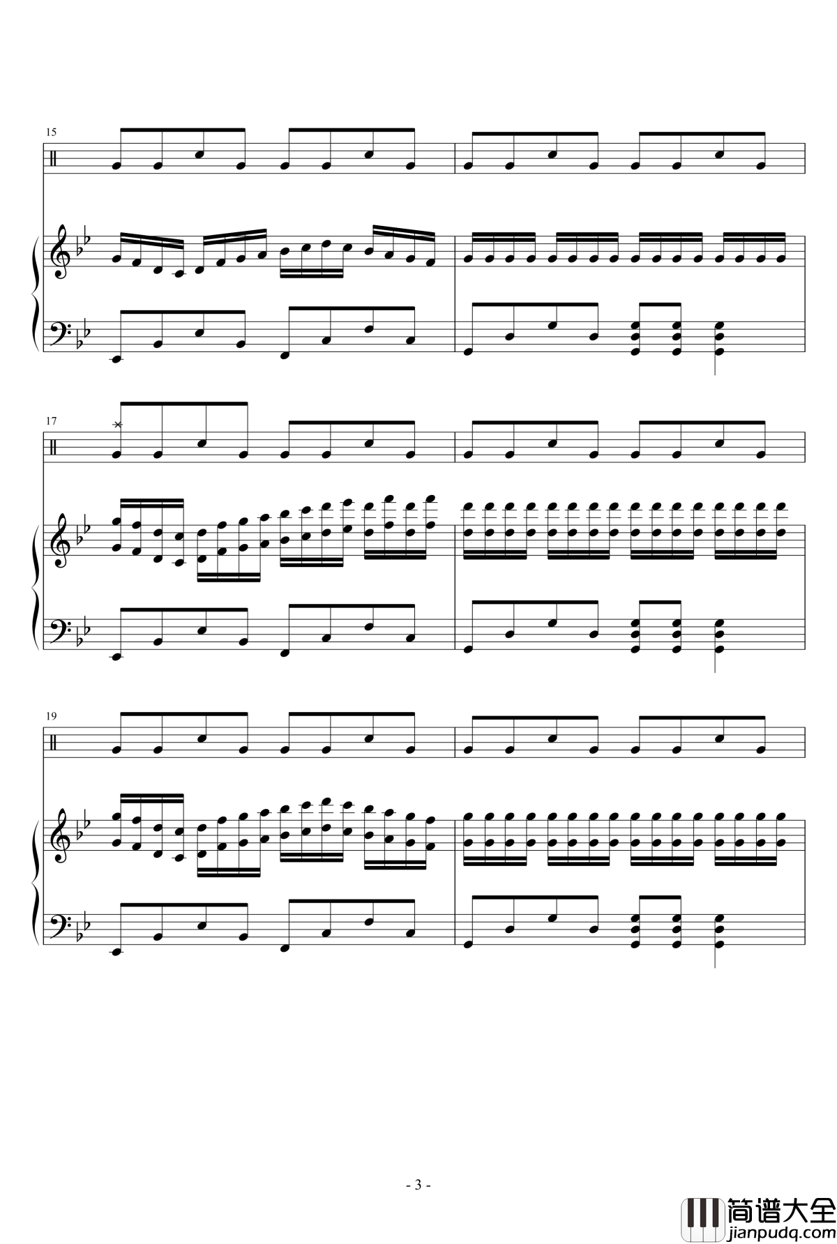 海的克罗地亚奏鸣曲钢琴谱_瑜乐星