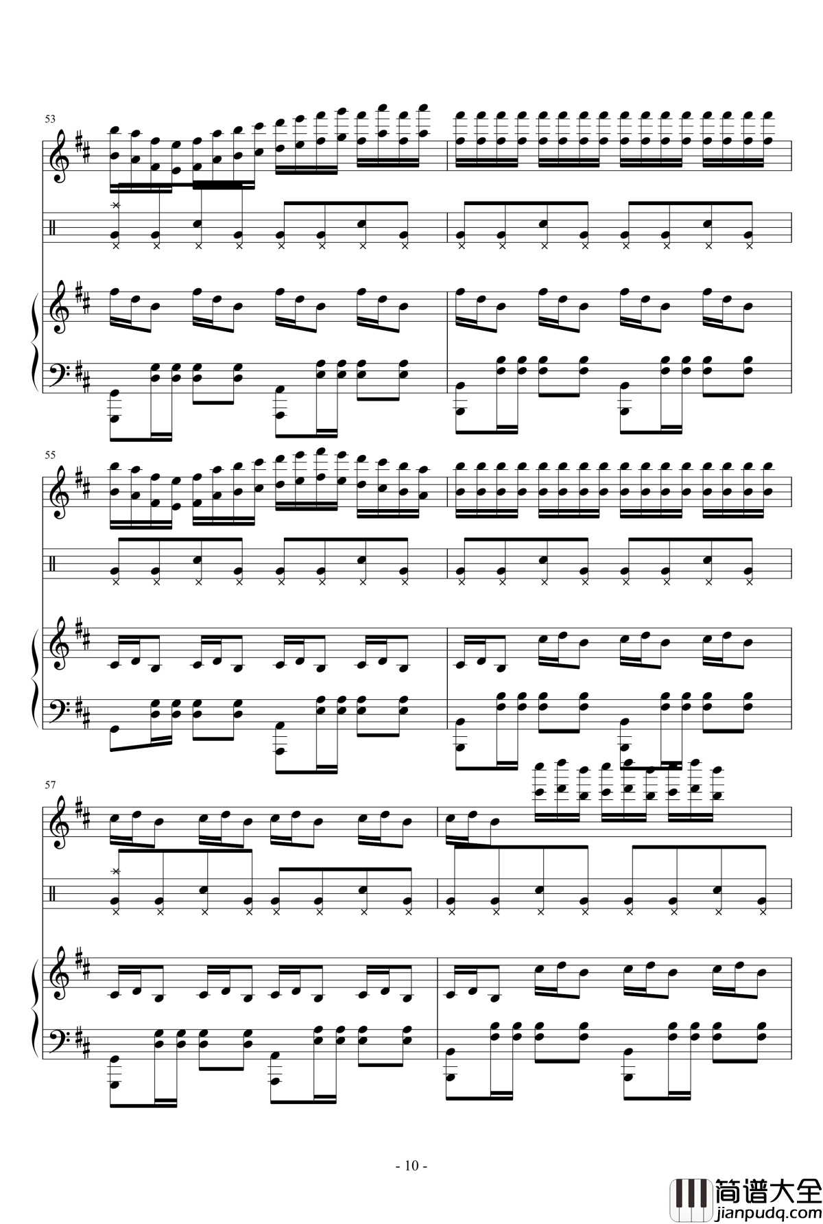 海的克罗地亚奏鸣曲钢琴谱_瑜乐星