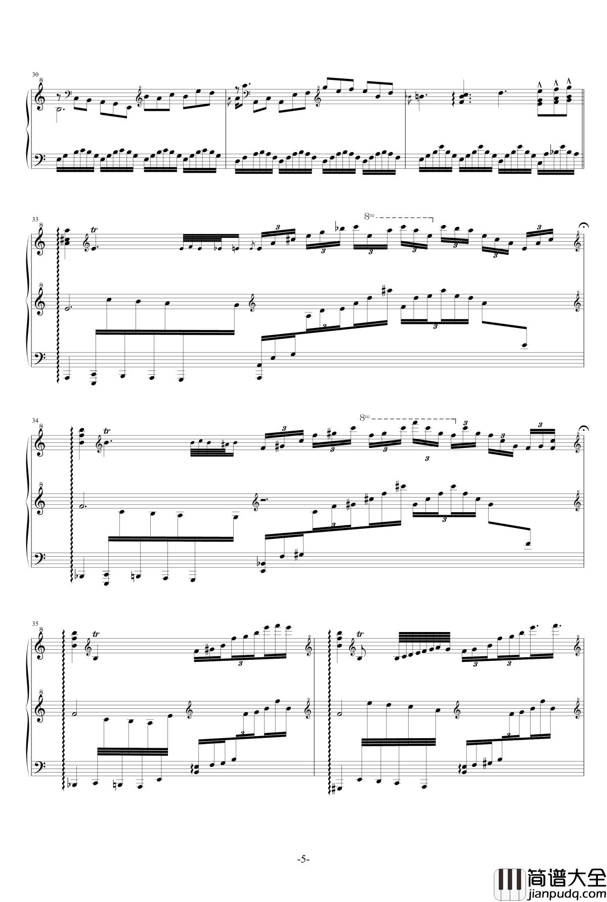 遗忘天堂钢琴谱_修改_升c小调