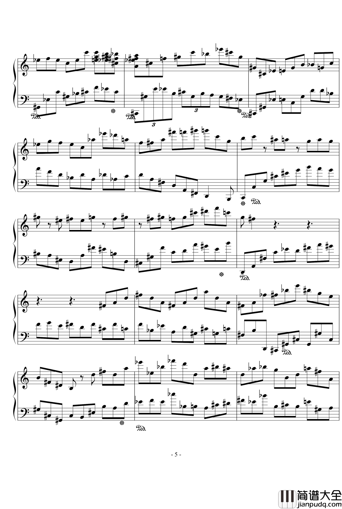 浪漫主义音乐的传统钢琴谱_幻想曲_D大调_流行追梦人