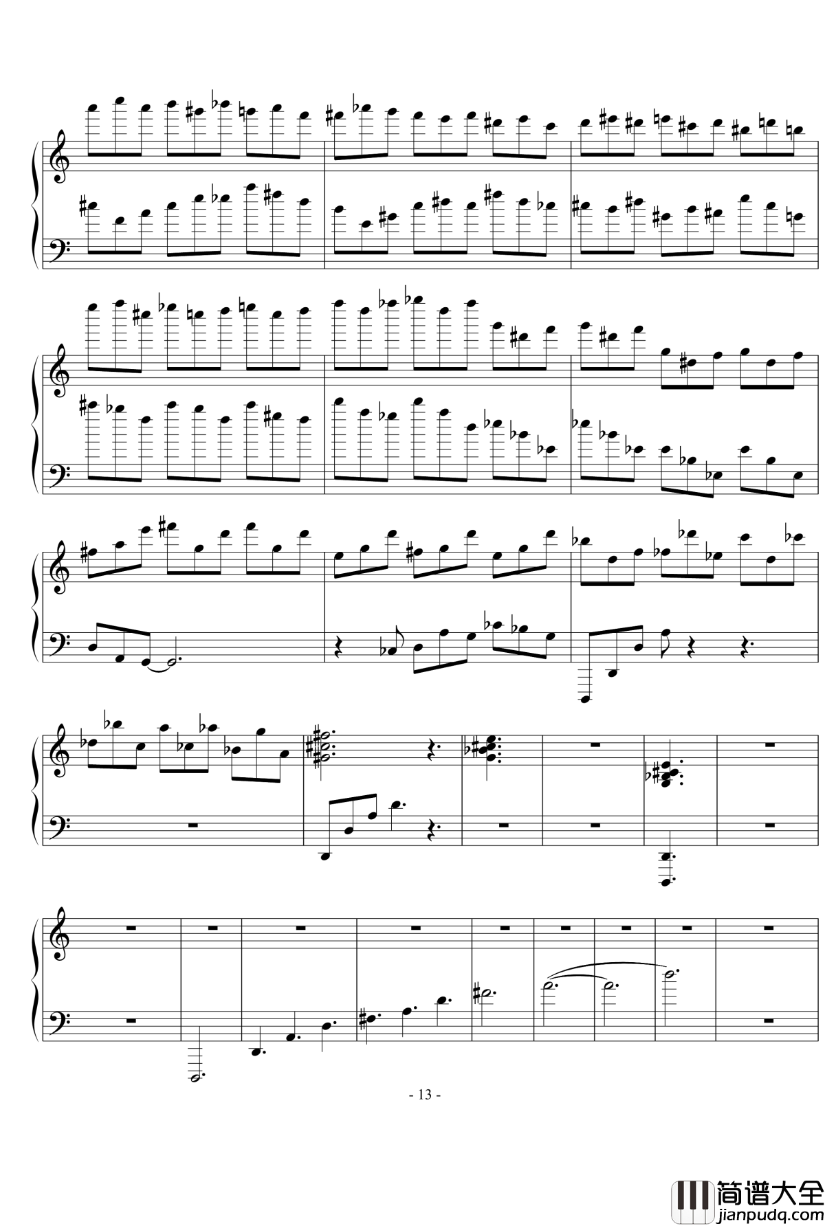 浪漫主义音乐的传统钢琴谱_幻想曲_D大调_流行追梦人