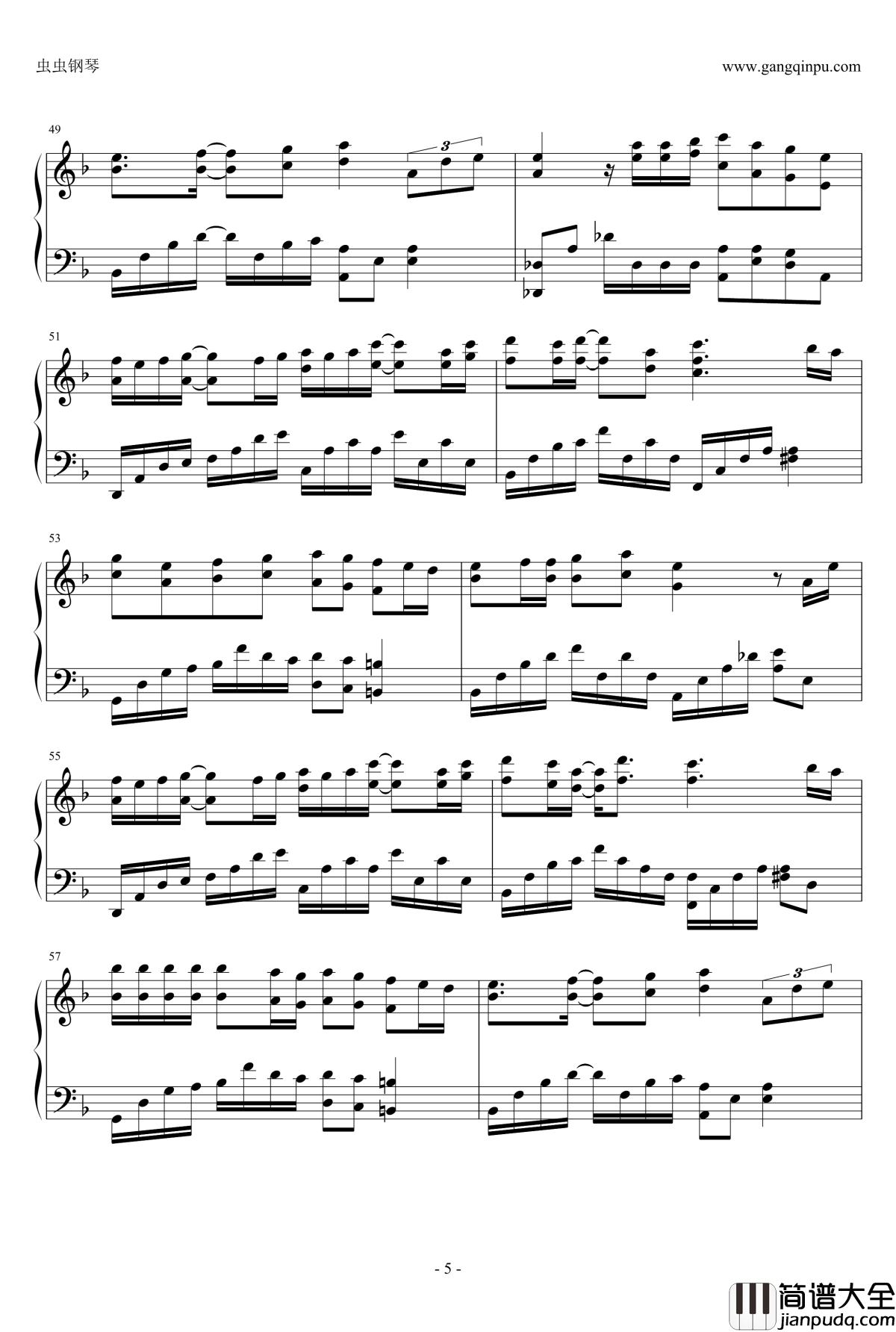 越难越爱钢琴谱__使徒行者_片尾曲_吴若希