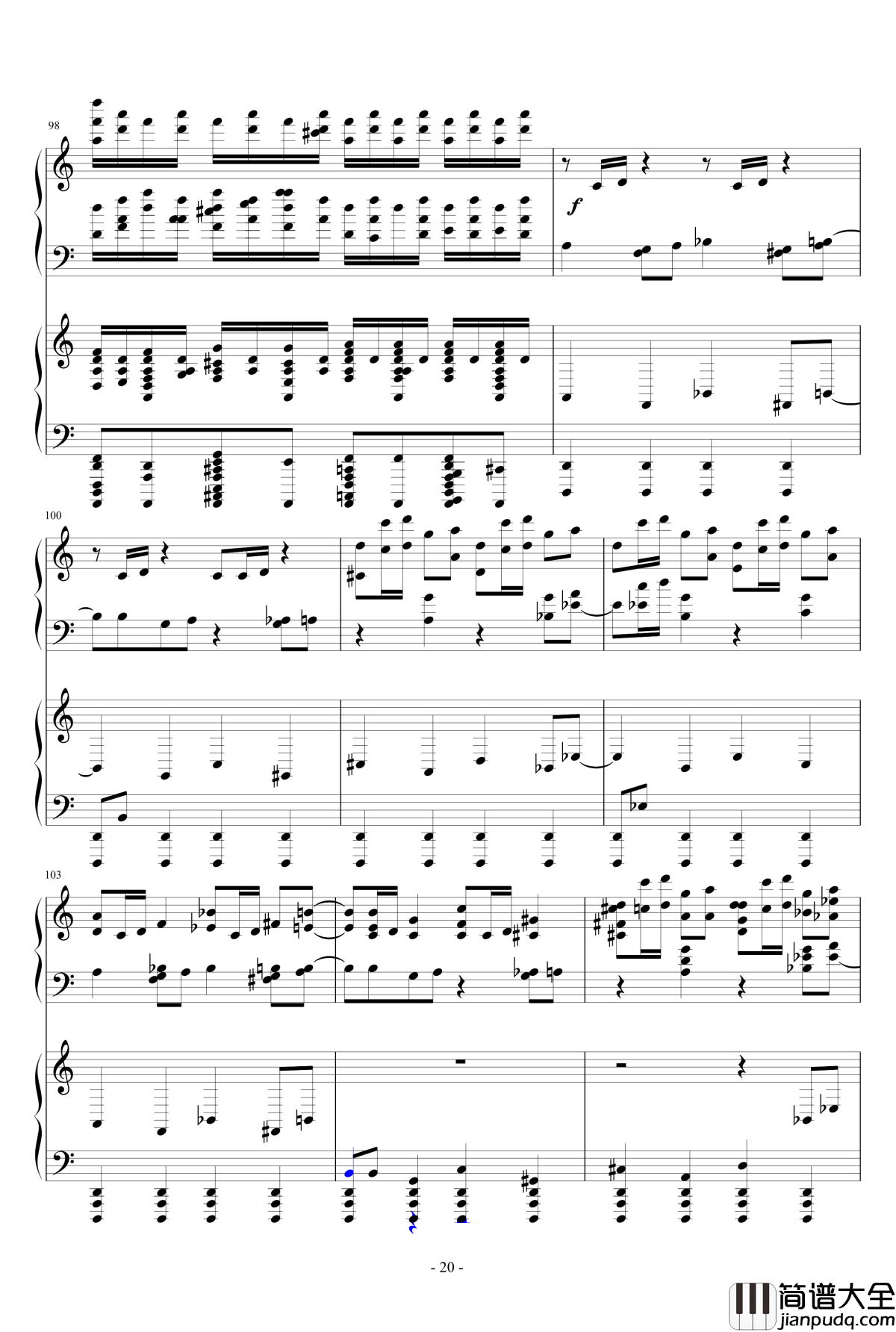 死亡华尔兹钢琴谱_四手联弹_最终鬼畜妹