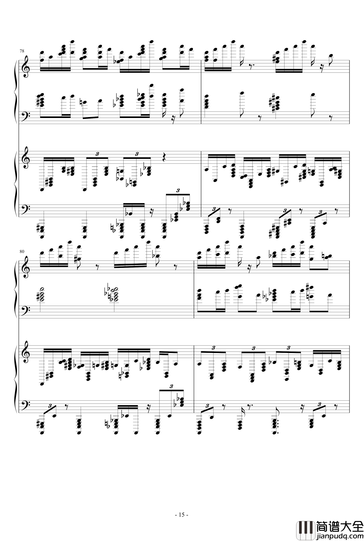 死亡华尔兹钢琴谱_四手联弹_最终鬼畜妹