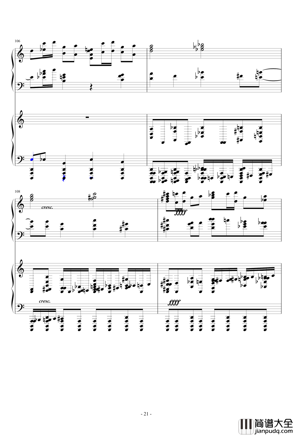 死亡华尔兹钢琴谱_四手联弹_最终鬼畜妹