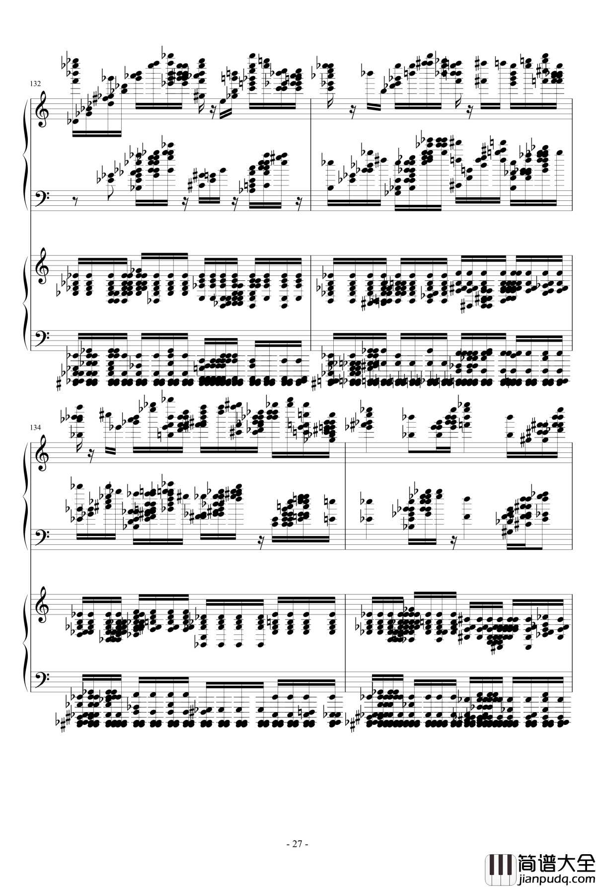 死亡华尔兹钢琴谱_四手联弹_最终鬼畜妹