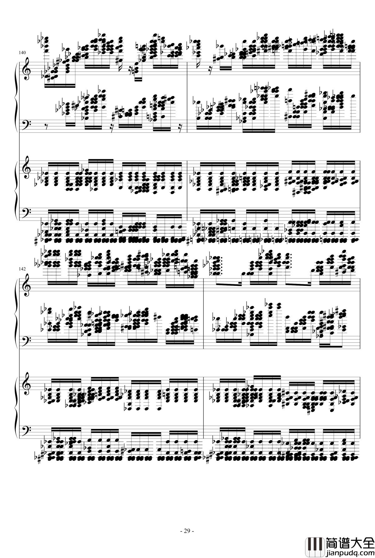 死亡华尔兹钢琴谱_四手联弹_最终鬼畜妹