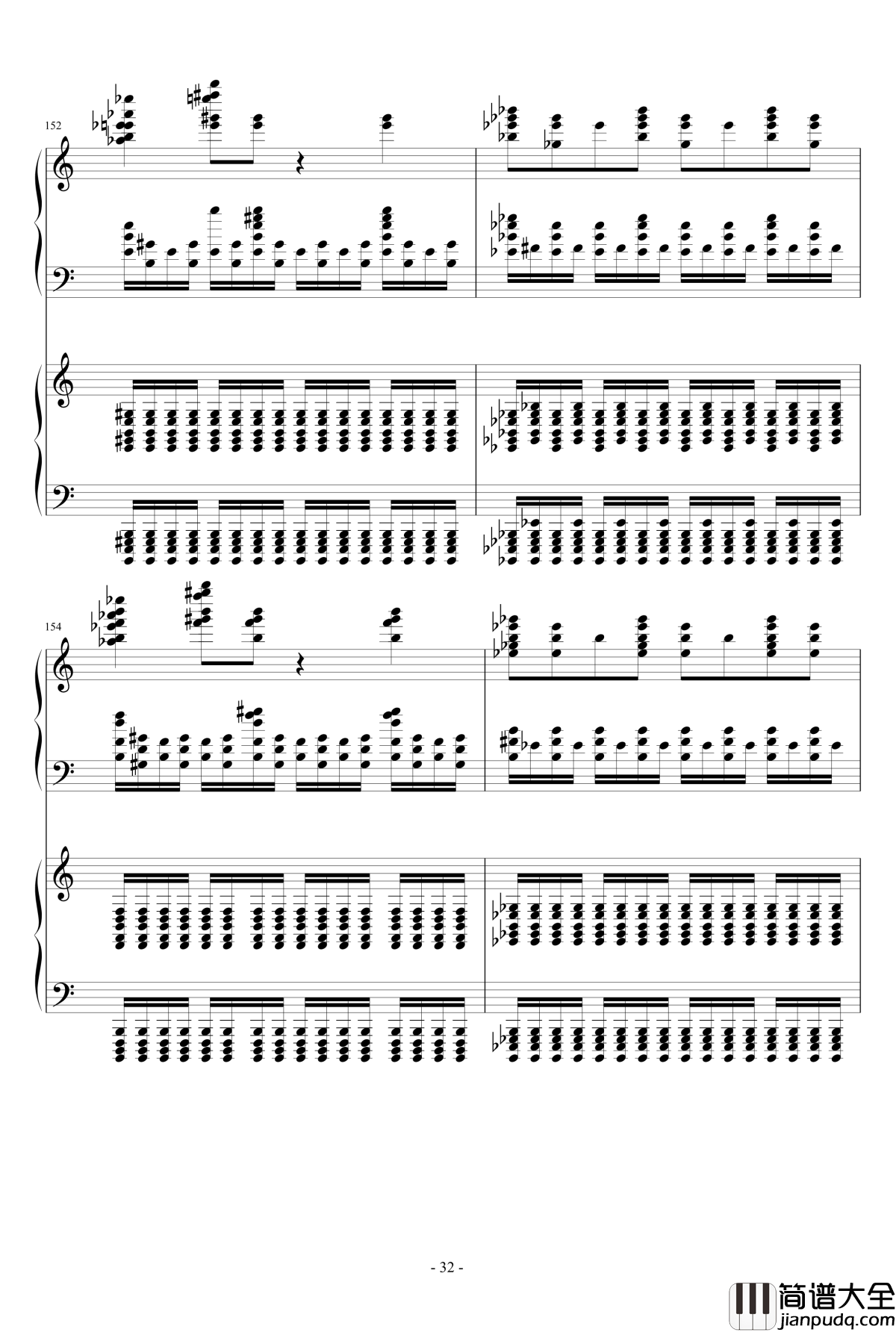 死亡华尔兹钢琴谱_四手联弹_最终鬼畜妹