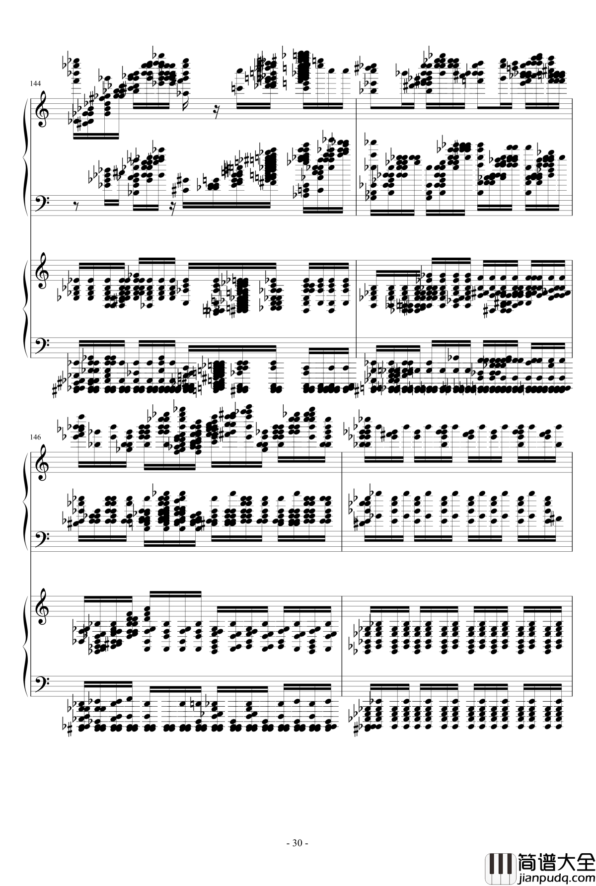 死亡华尔兹钢琴谱_四手联弹_最终鬼畜妹