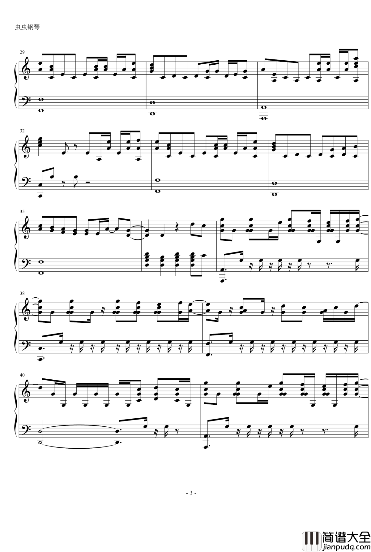 Leave_Out_All_The_Rest钢琴谱_林肯公园_Linkin_Park