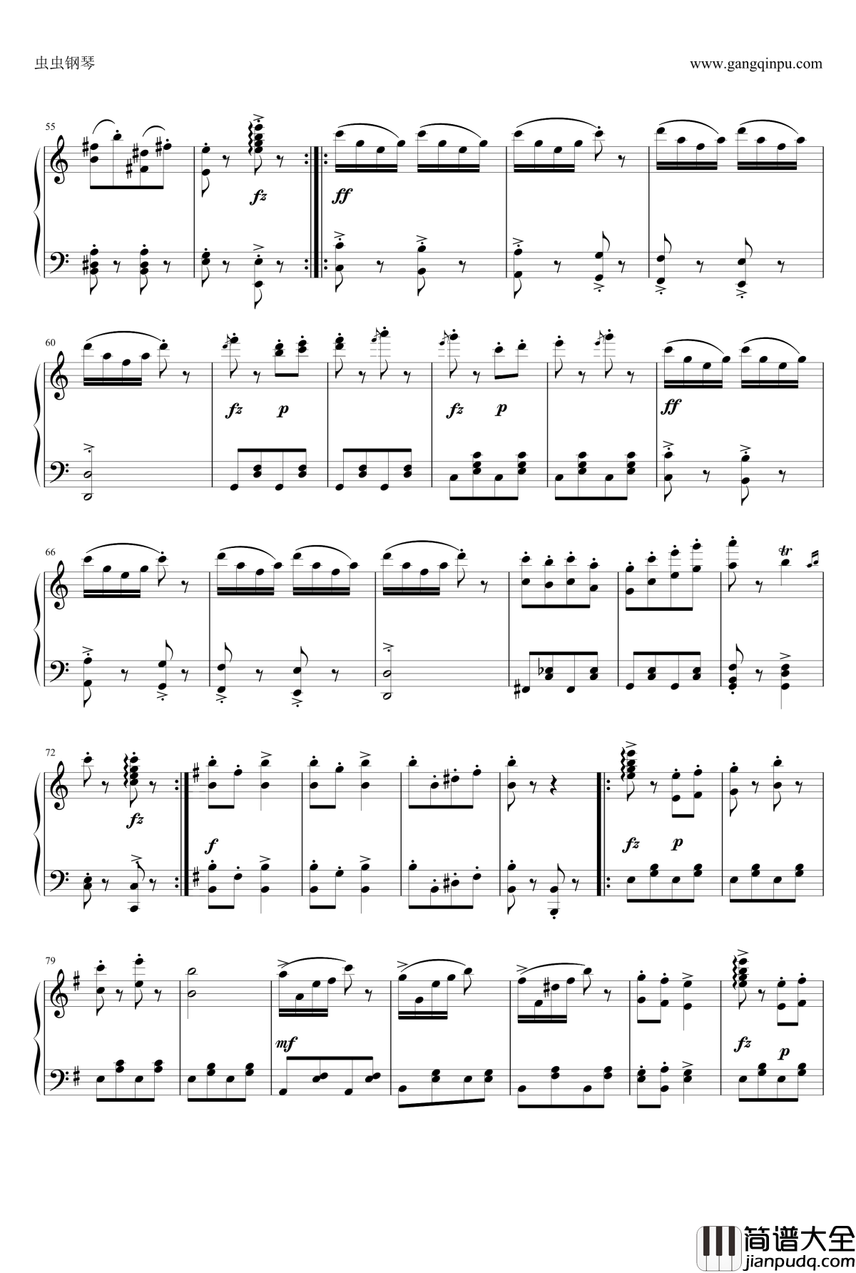 邮递马车钢琴谱_转JPG_尼克