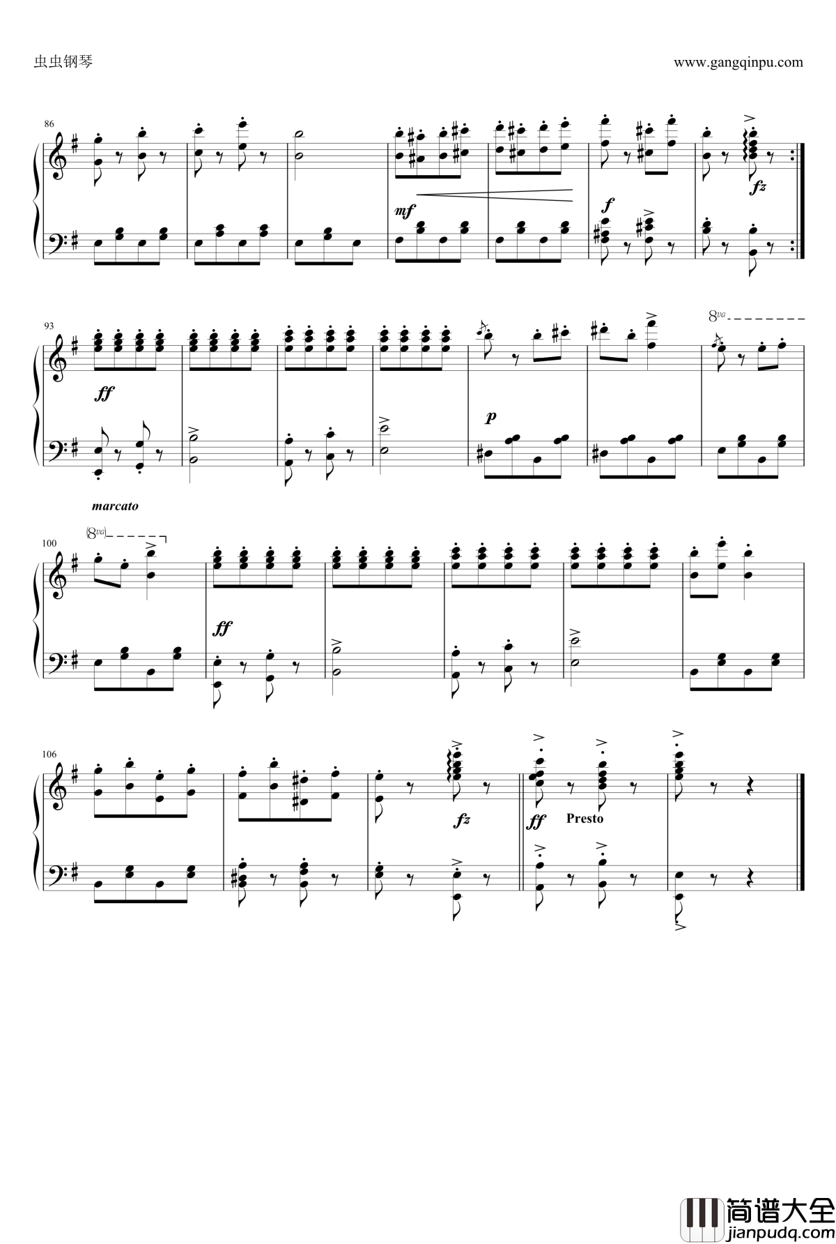 邮递马车钢琴谱_转JPG_尼克